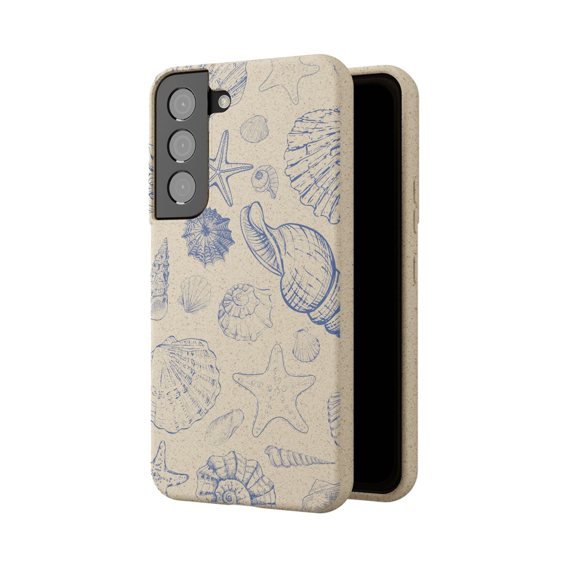 Eco-Friendly Phone Case, Plant based, Biodegradable Case, Shell Design for beach lovers - The Peony Haus