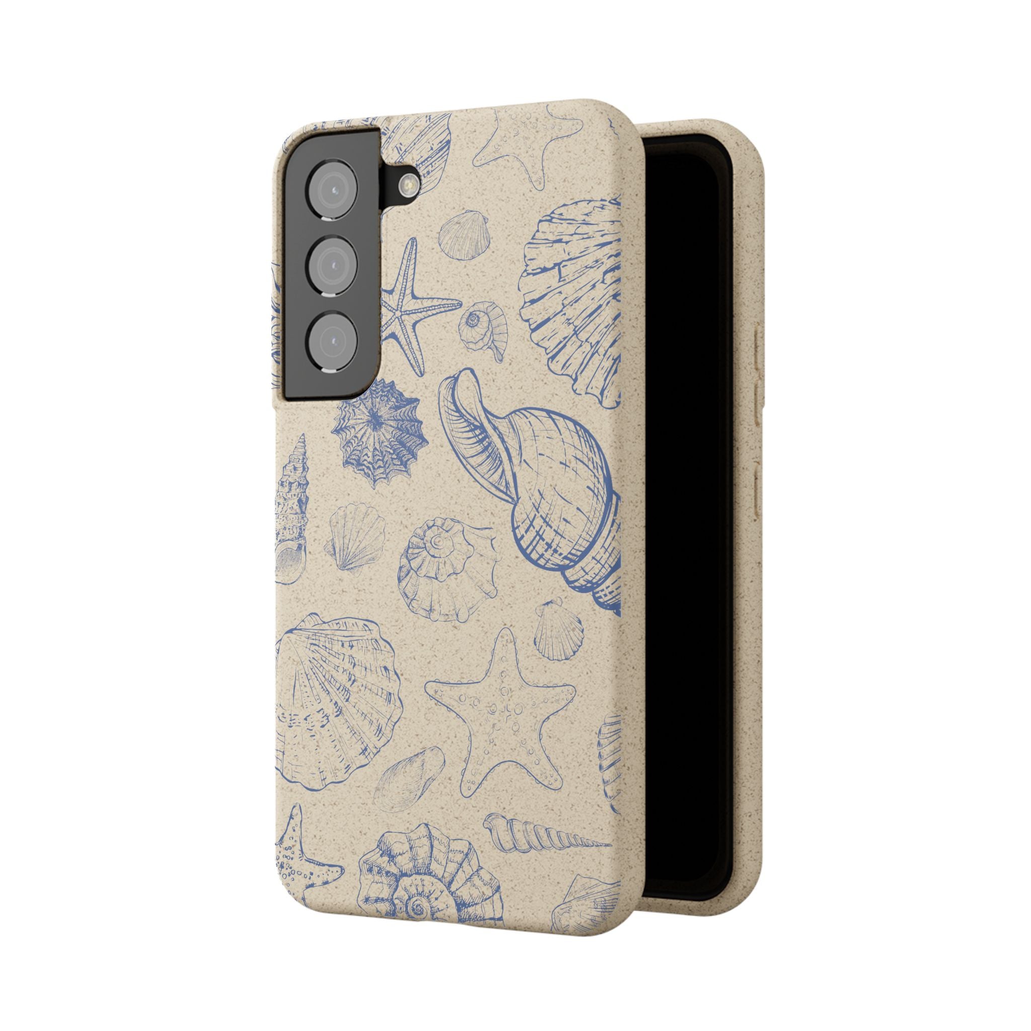 Eco-Friendly Phone Case, Plant based, Biodegradable Case, Shell Design for beach lovers