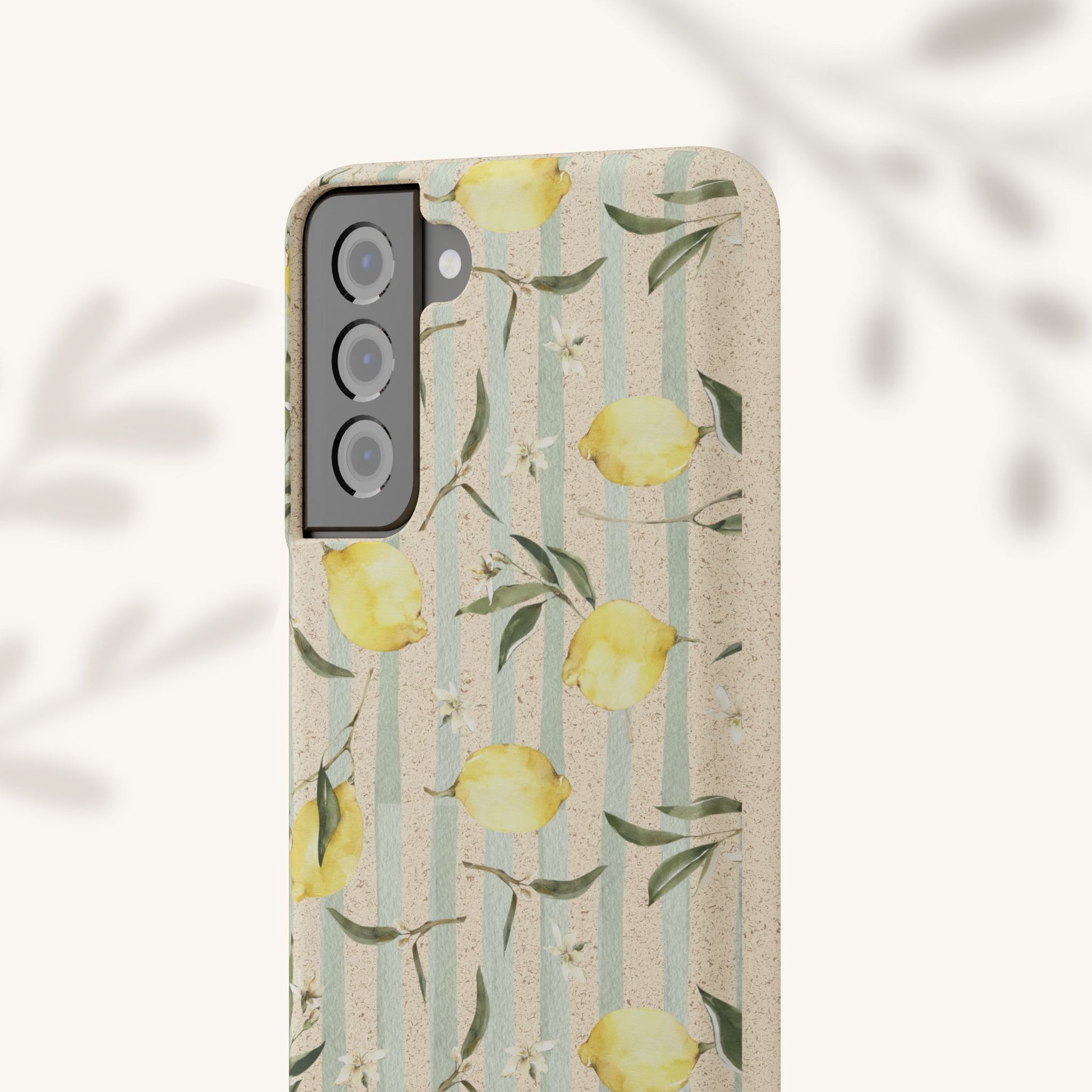 Plant based, biodegradable phone case - When life gives you lemons - The Peony Haus