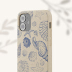 Eco-Friendly Phone Case, Plant based, Biodegradable Case, Shell Design for beach lovers
