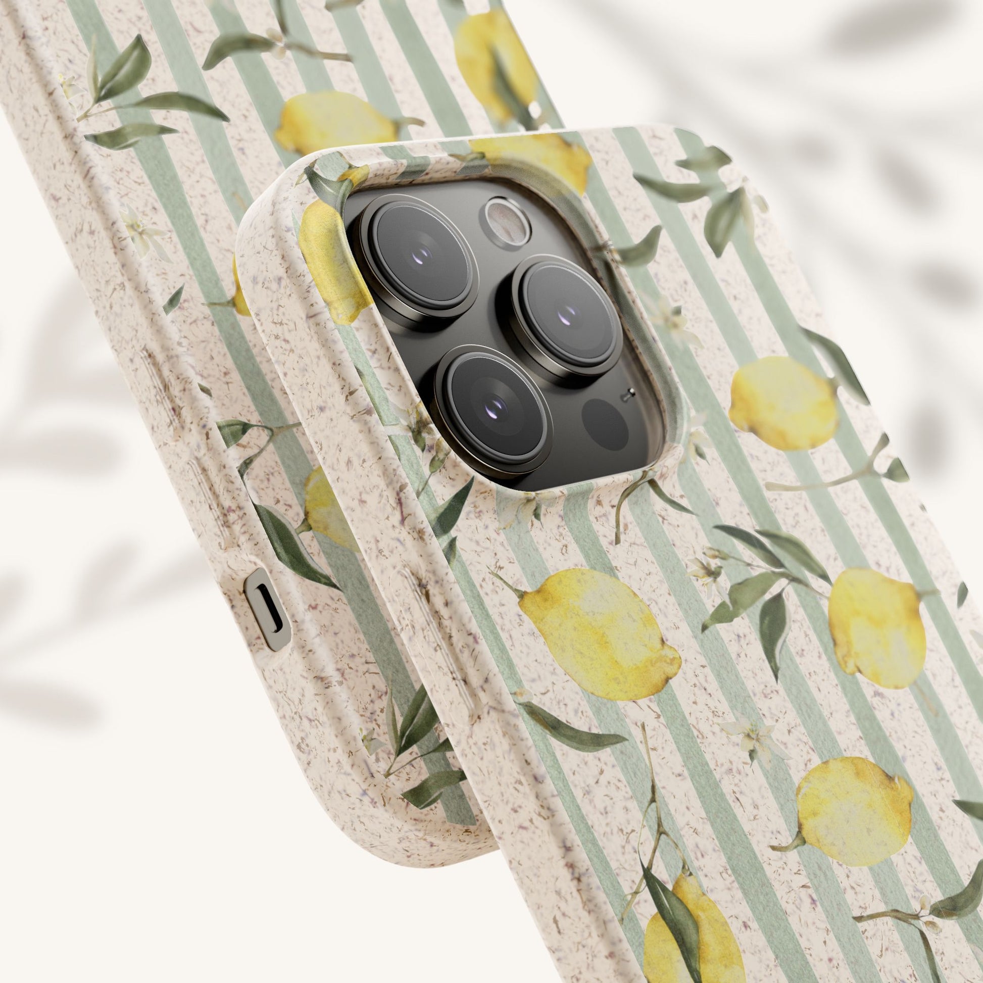 Plant based, biodegradable phone case - When life gives you lemons - The Peony Haus