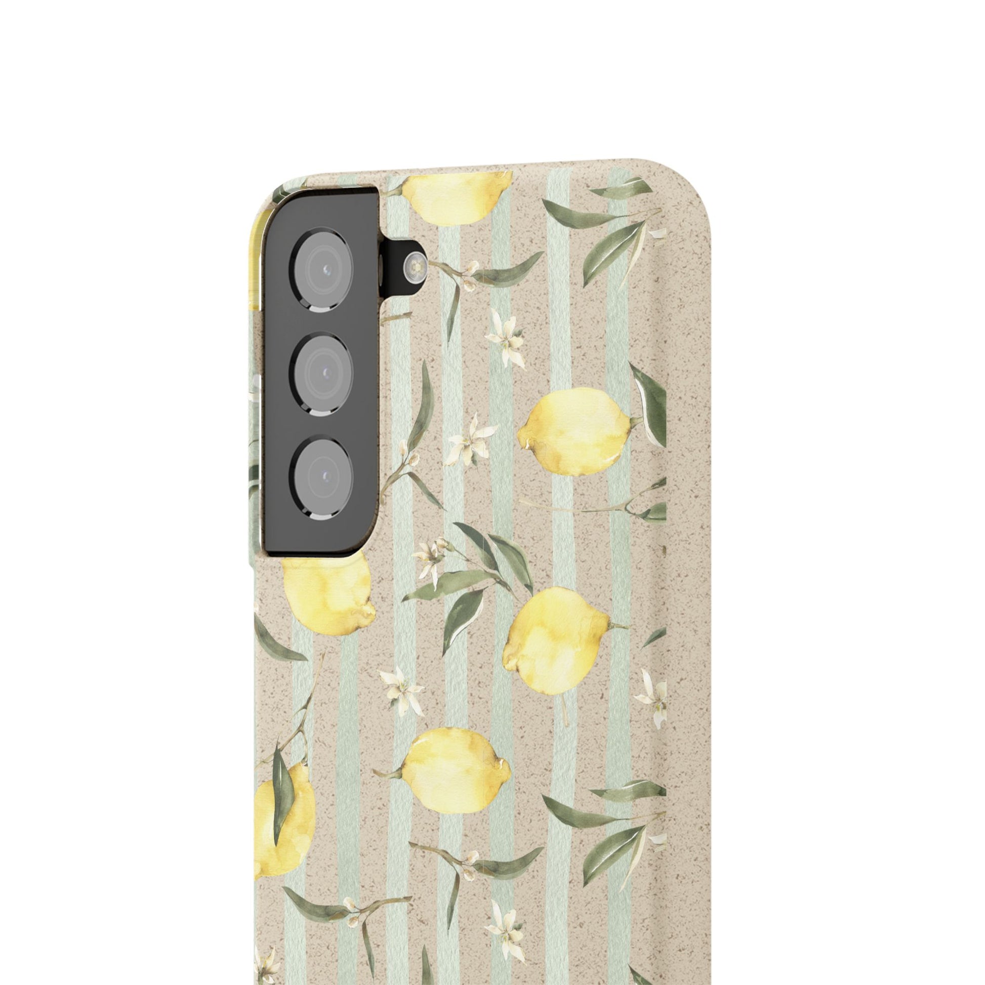 Plant based, biodegradable phone case - When life gives you lemons - The Peony Haus