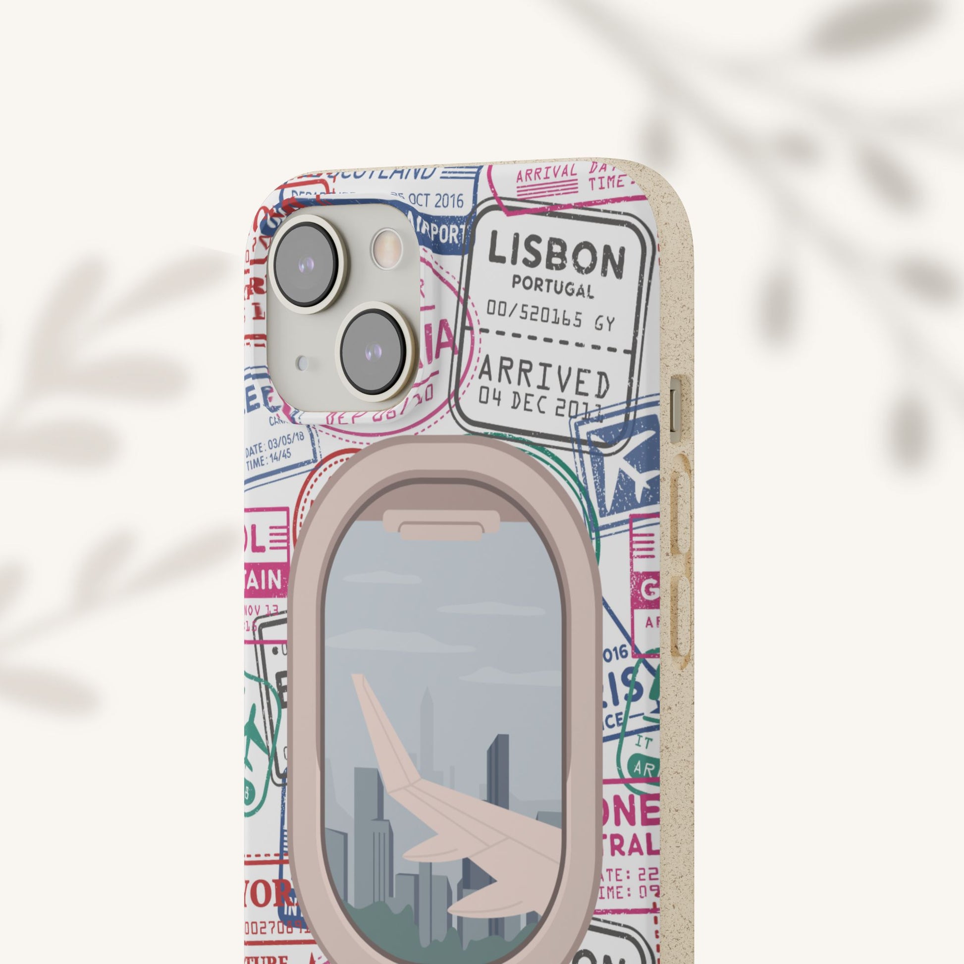 Plant-based, biodegradable phone case - Jet Setter - The Peony Haus