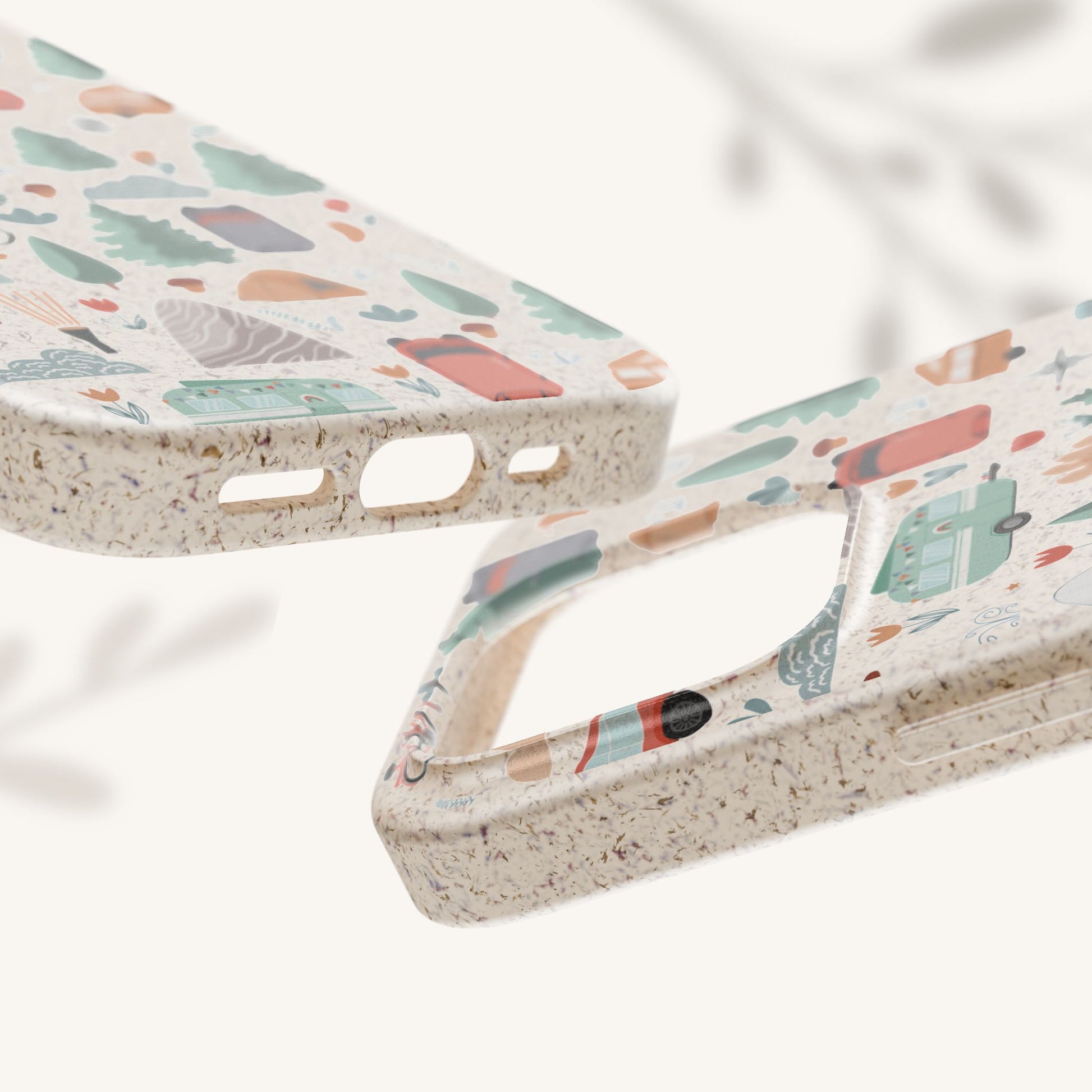 Plant based, biodegradable phone cover - Happy Camper - The Peony Haus