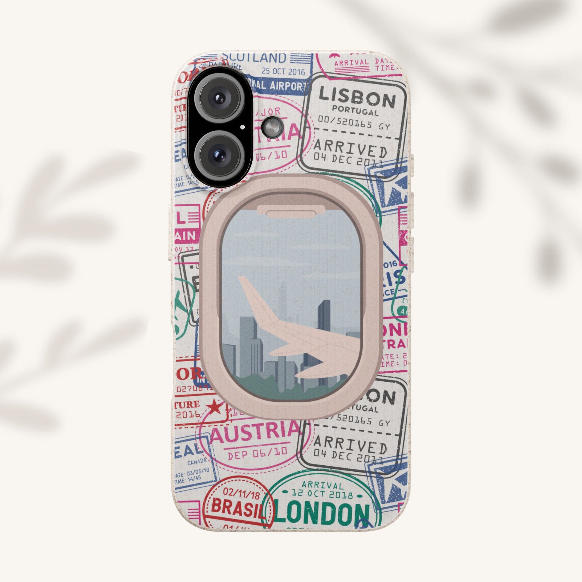 Plant-based, biodegradable phone case - Jet Setter - The Peony Haus