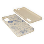 Eco-Friendly Phone Case, Plant based, Biodegradable Case, Shell Design for beach lovers