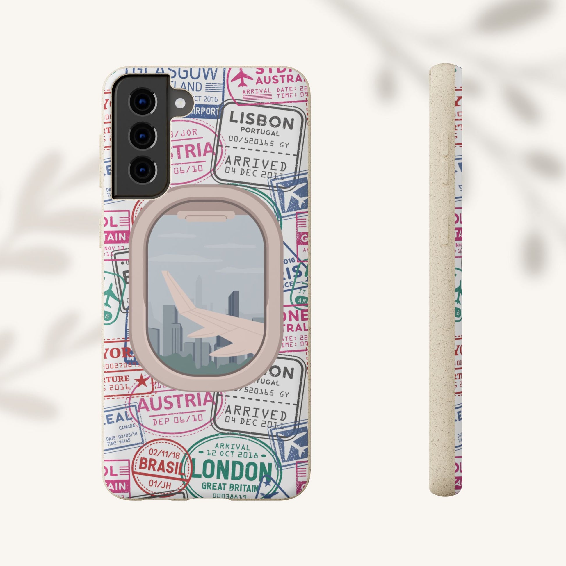 Plant-based, biodegradable phone case - Jet Setter - The Peony Haus