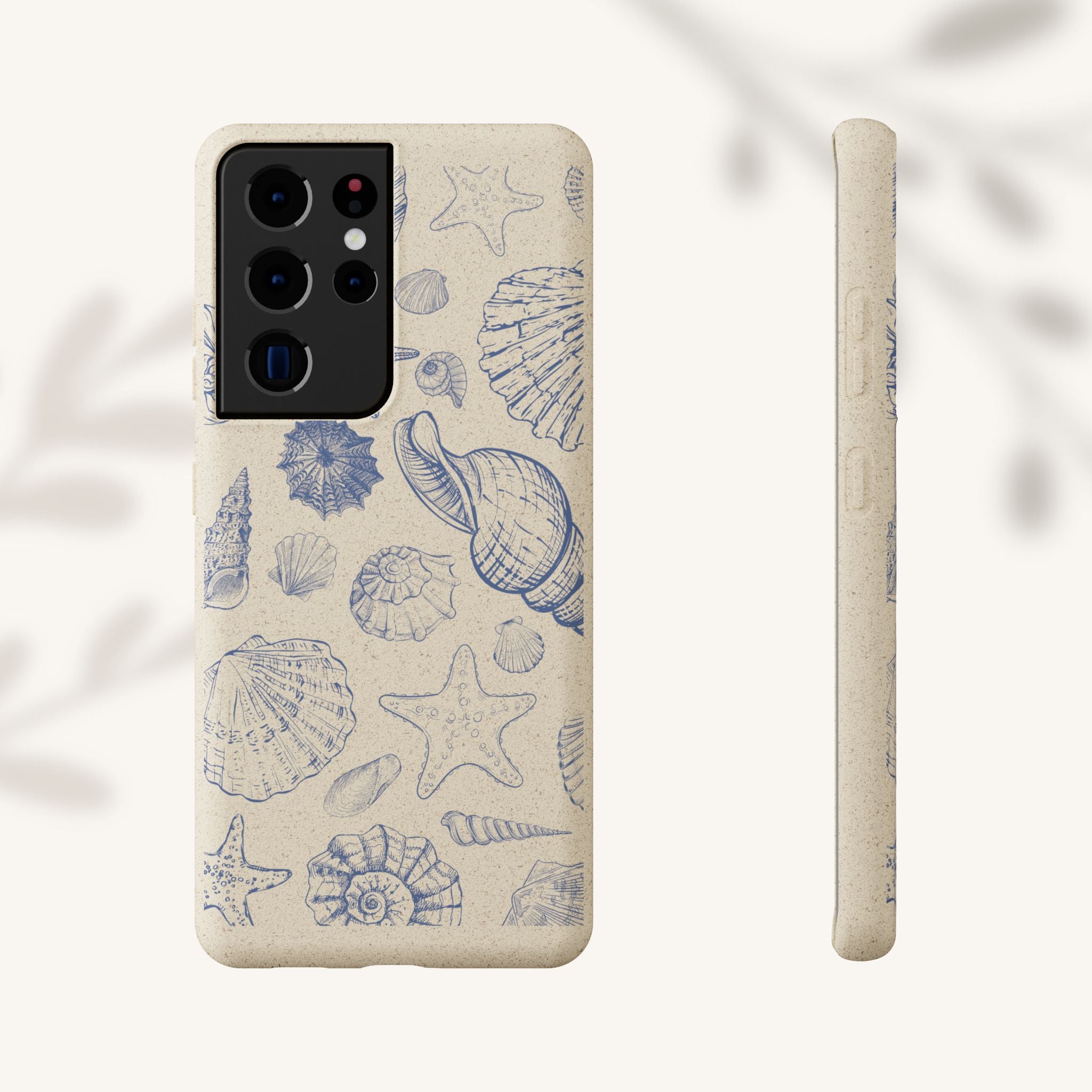 Eco-Friendly Phone Case, Plant based, Biodegradable Case, Shell Design for beach lovers