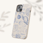 Eco-Friendly Phone Case, Plant based, Biodegradable Case, Shell Design for beach lovers