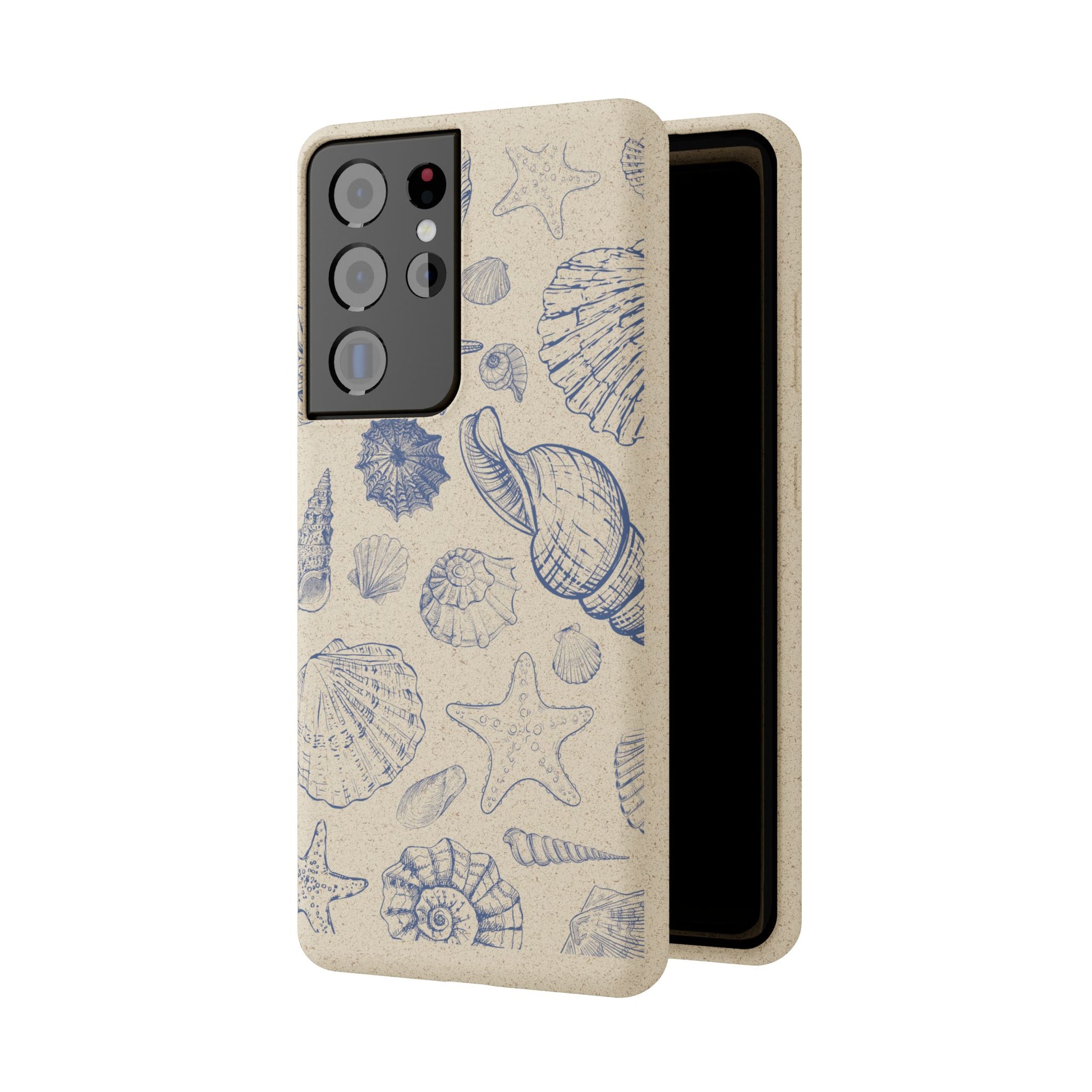 Eco-Friendly Phone Case, Plant based, Biodegradable Case, Shell Design for beach lovers - The Peony Haus