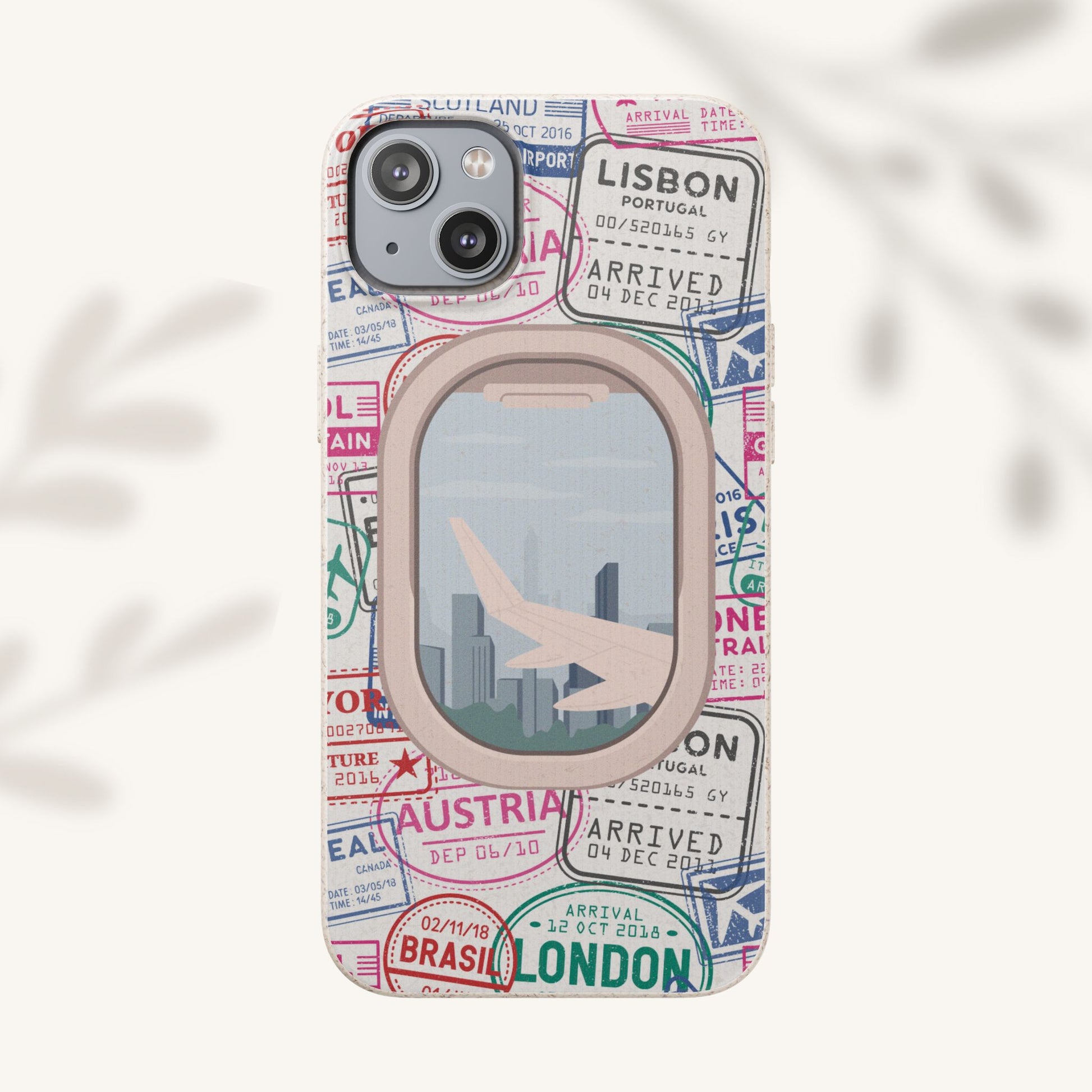 Plant-based, biodegradable phone case - Jet Setter - The Peony Haus
