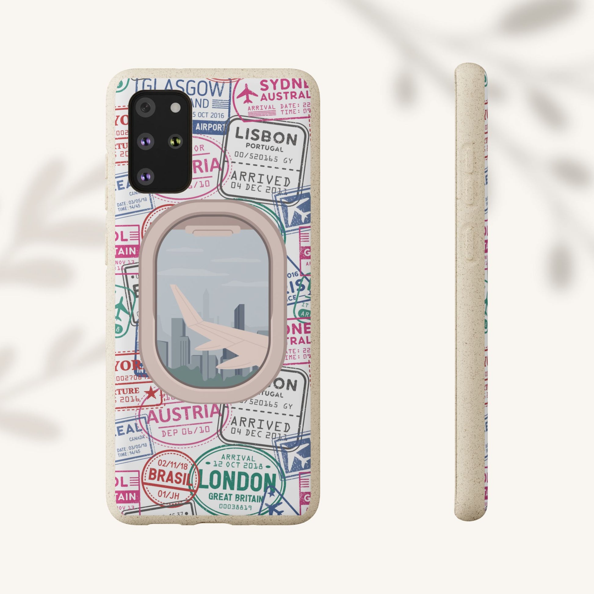 Plant-based, biodegradable phone case - Jet Setter - The Peony Haus