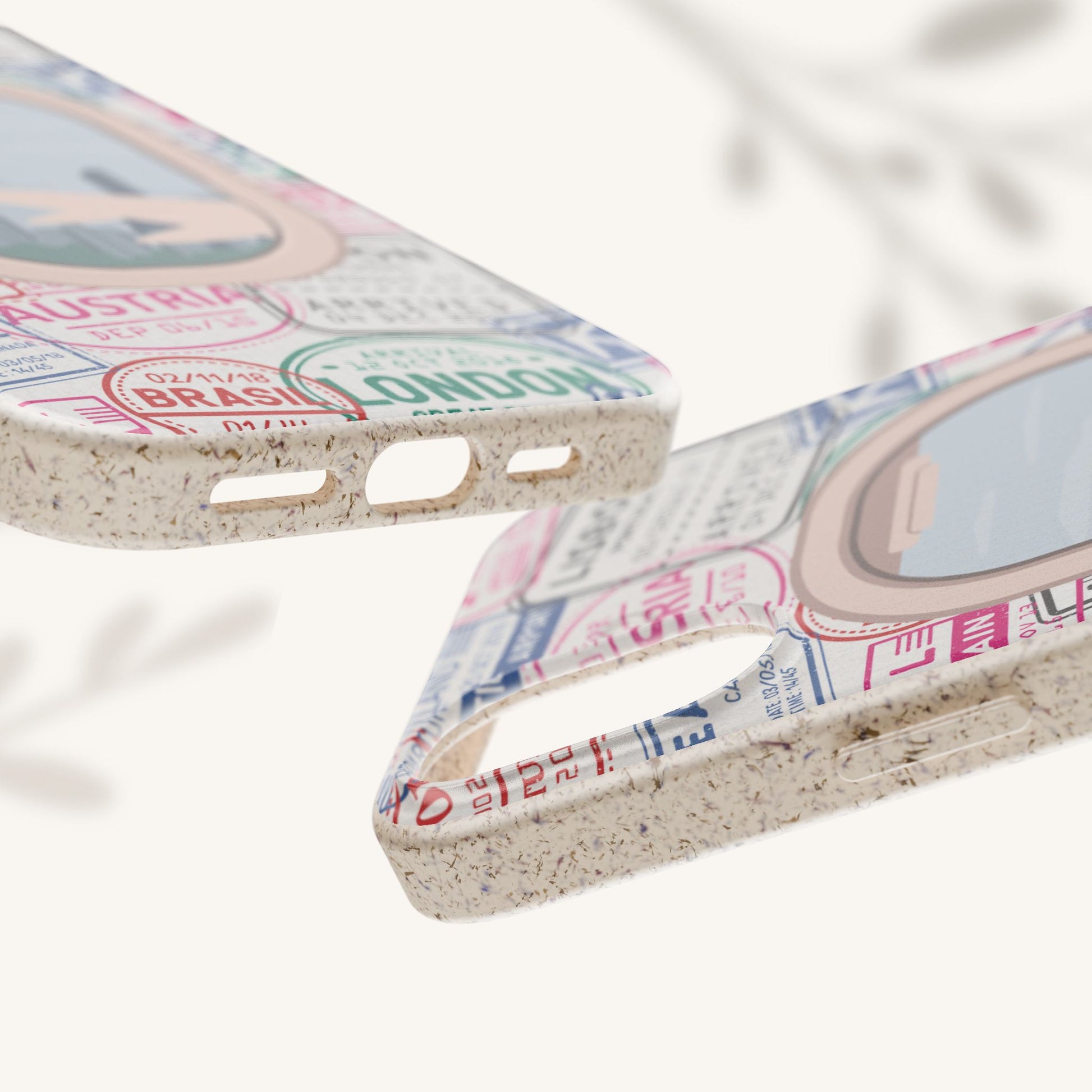 Plant-based, biodegradable phone case - Jet Setter - The Peony Haus