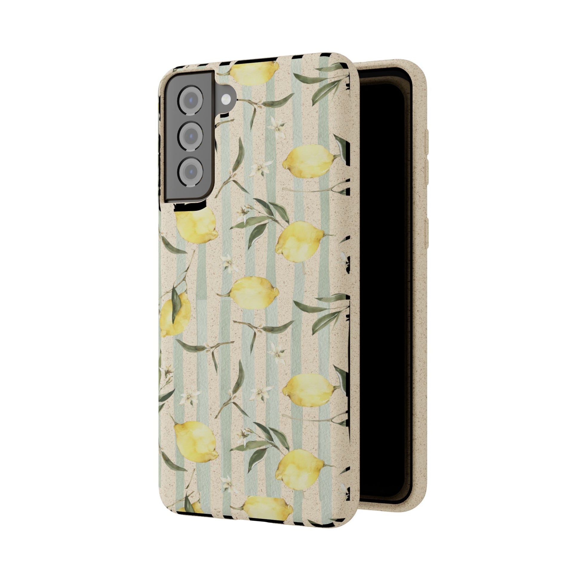 Plant based, biodegradable phone case - When life gives you lemons - The Peony Haus