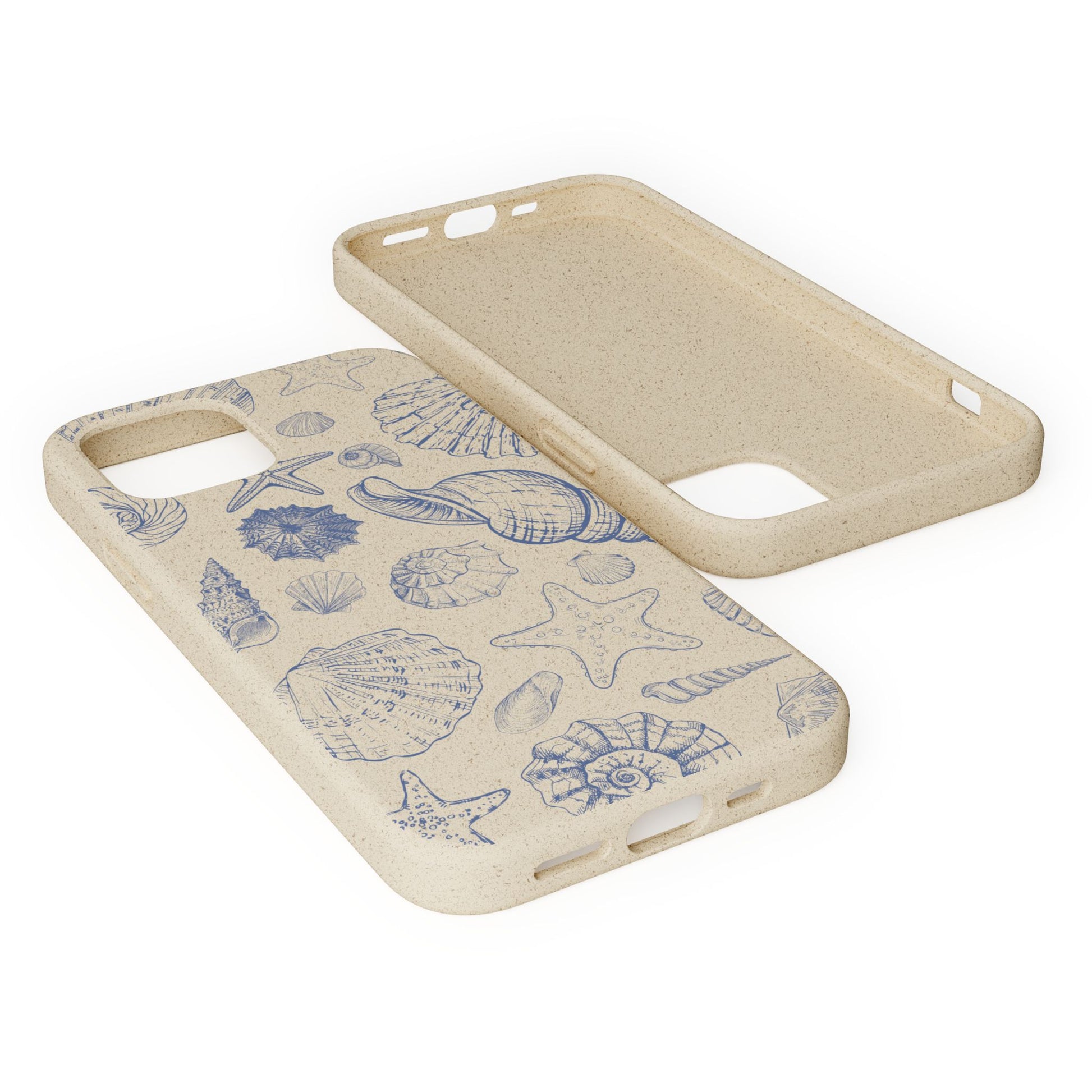 Eco-Friendly Phone Case, Plant based, Biodegradable Case, Shell Design for beach lovers - The Peony Haus