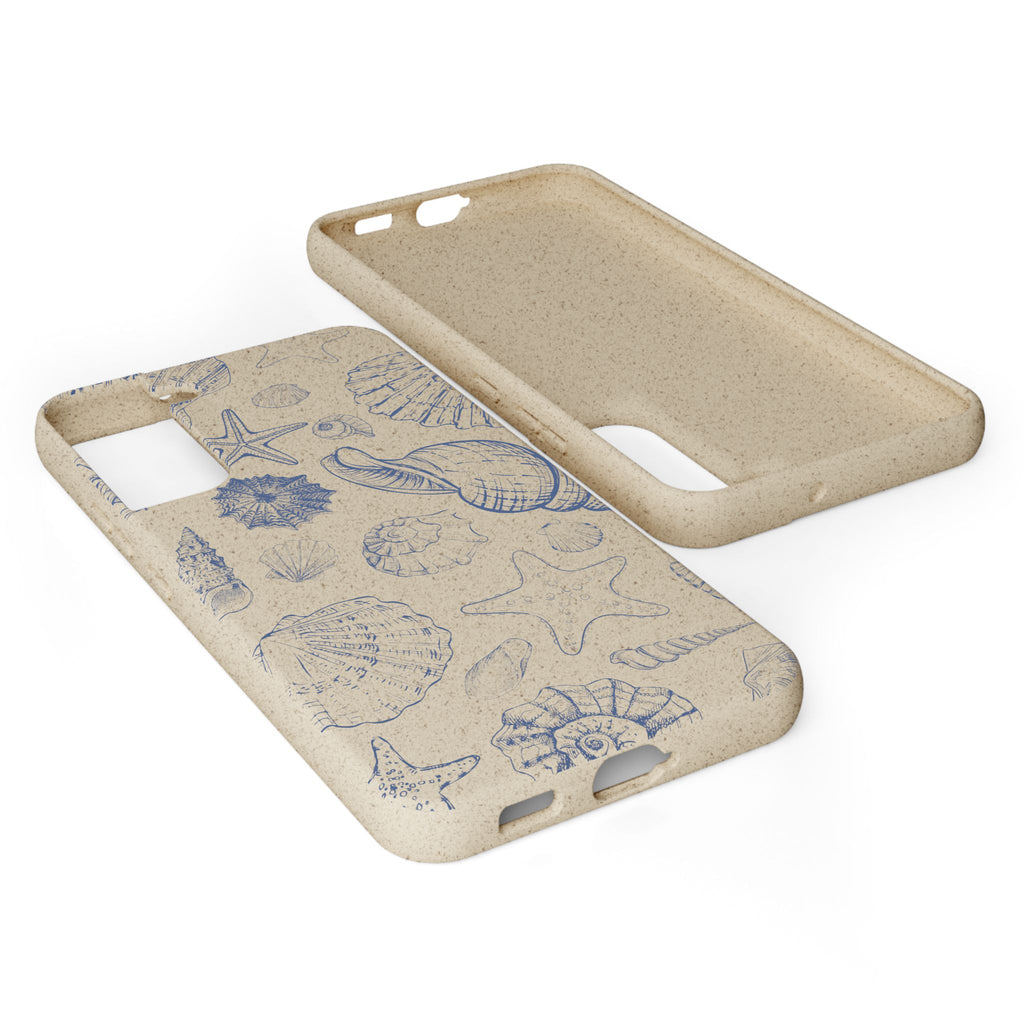 Eco-Friendly Phone Case, Plant based, Biodegradable Case, Shell Design for beach lovers