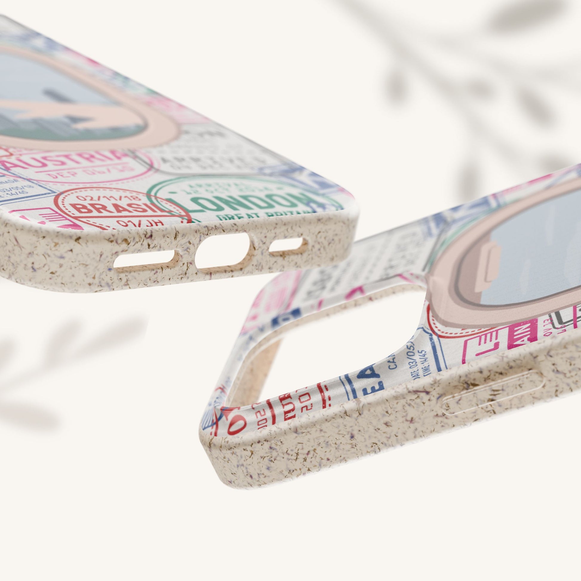 Plant-based, biodegradable phone case - Jet Setter - The Peony Haus