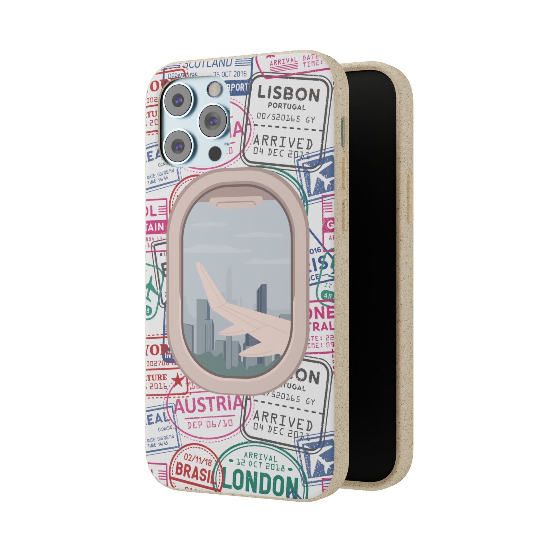 Plant-based, biodegradable phone case - Jet Setter - The Peony Haus