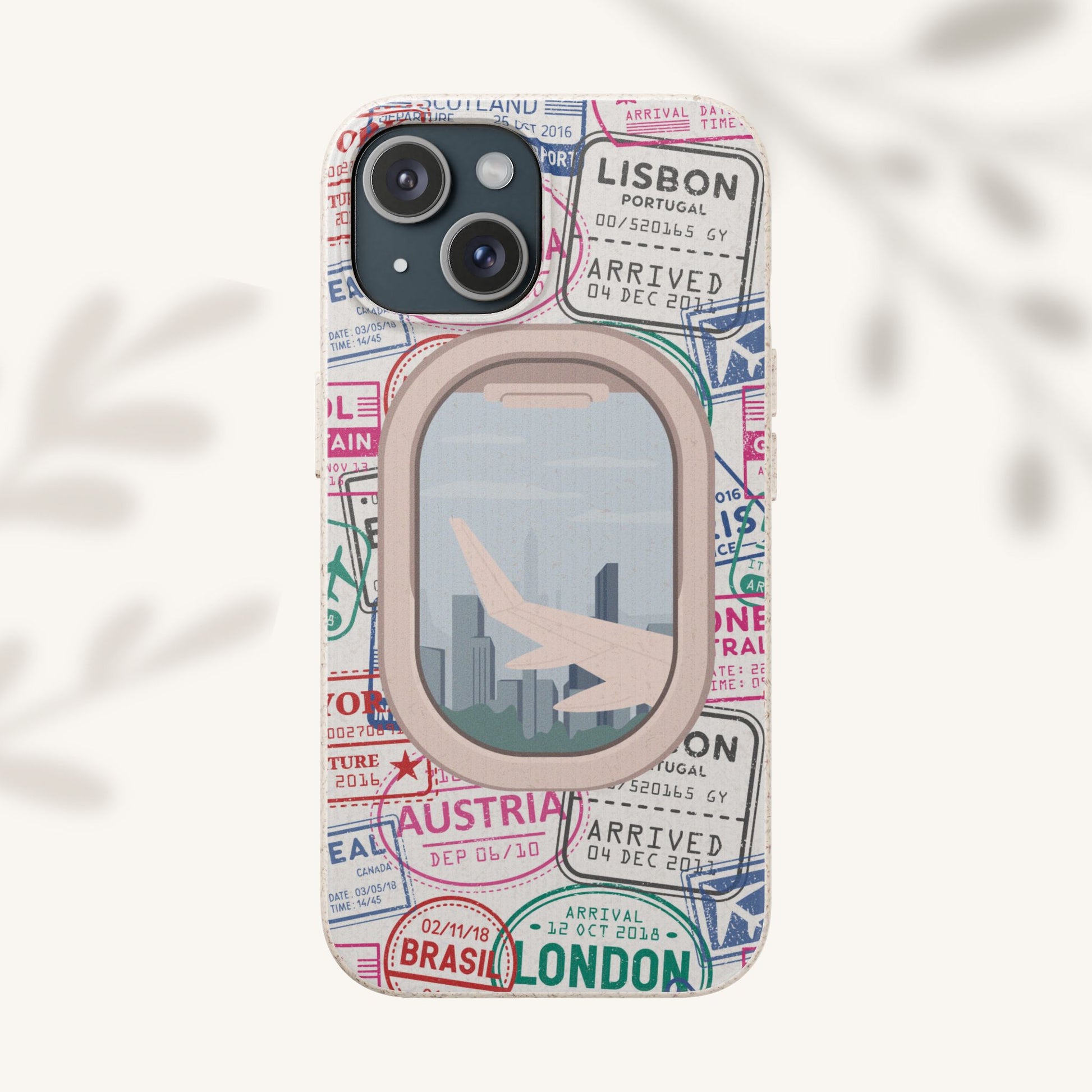 Plant-based, biodegradable phone case - Jet Setter - The Peony Haus