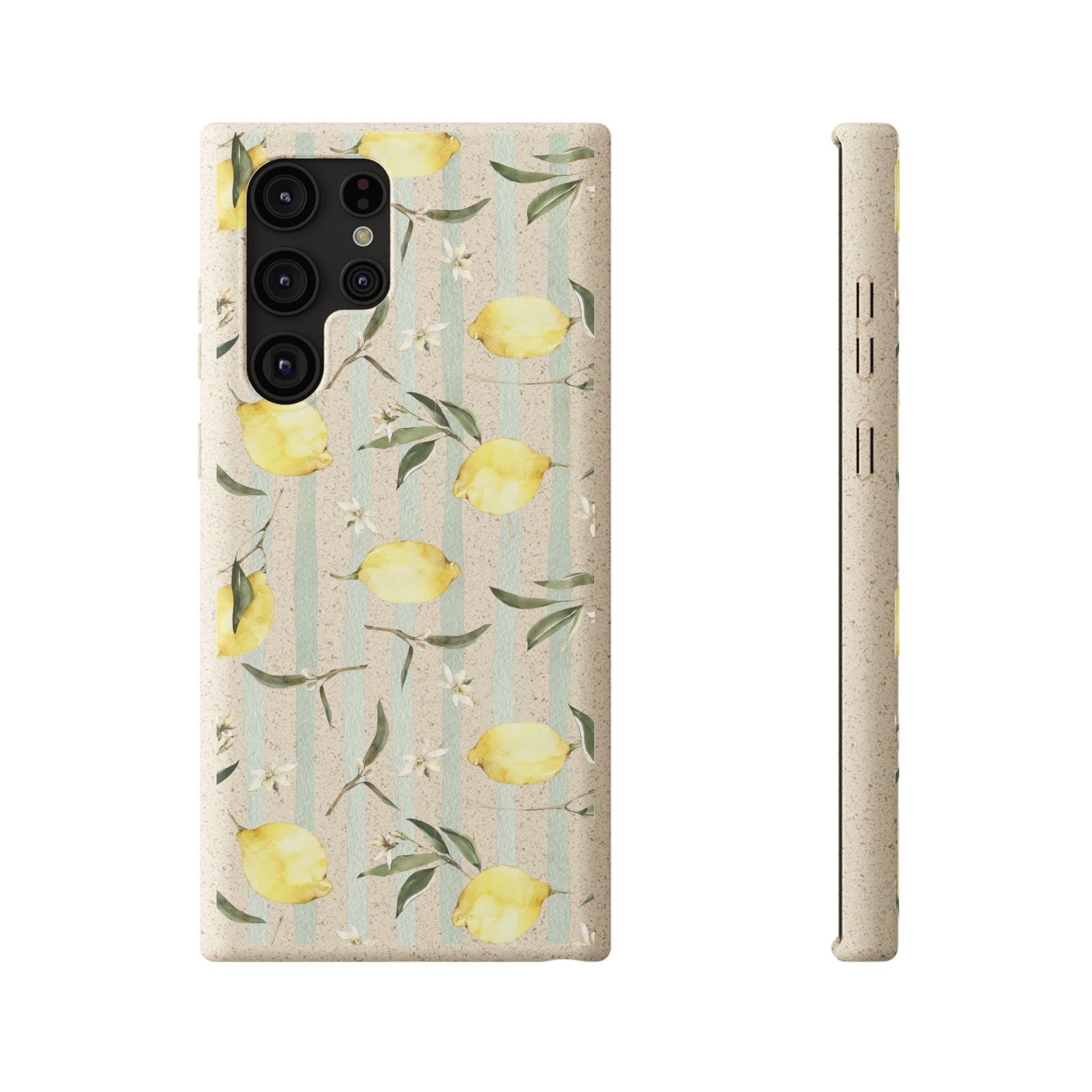Plant based, biodegradable phone case - When life gives you lemons - The Peony Haus