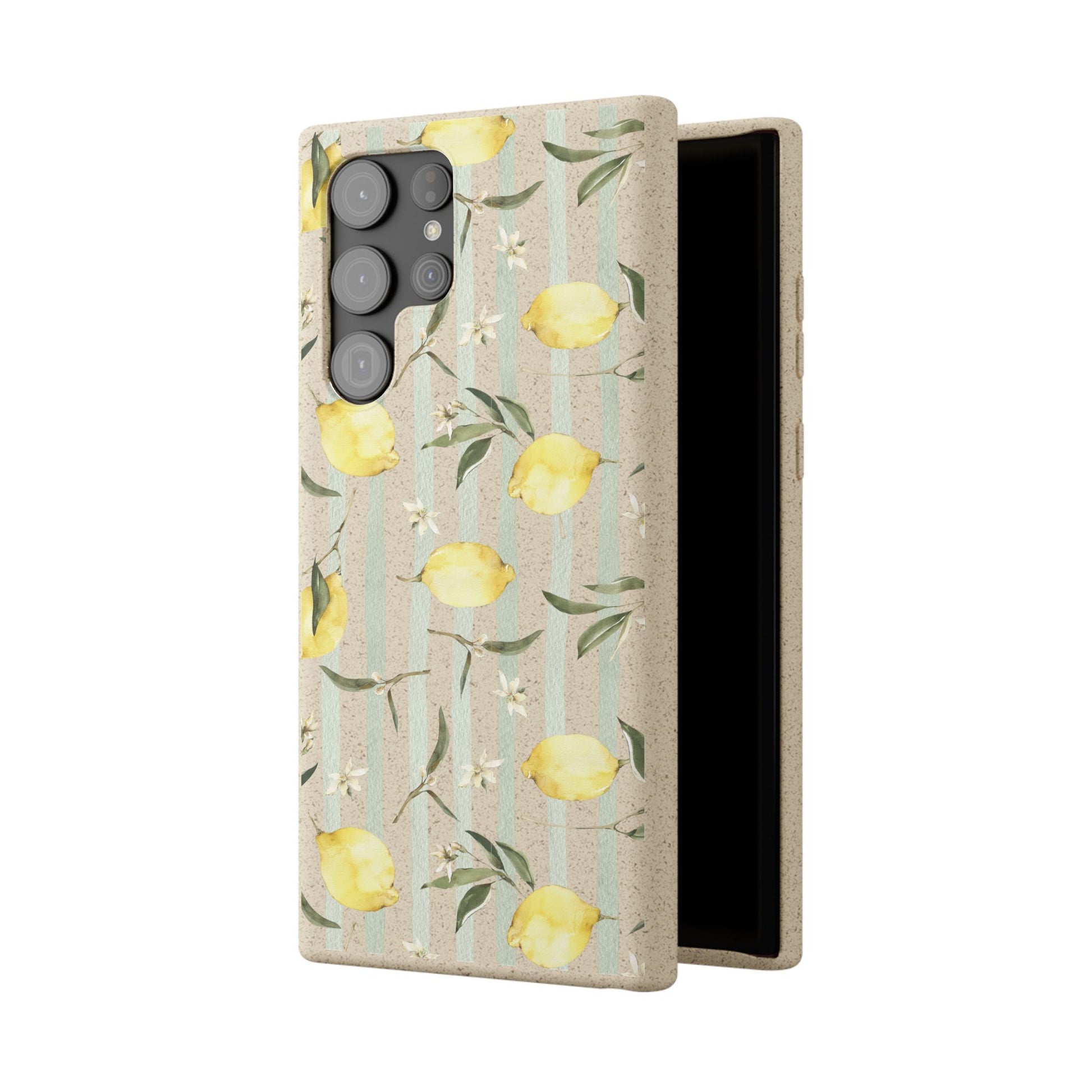 Plant based, biodegradable phone case - When life gives you lemons - The Peony Haus