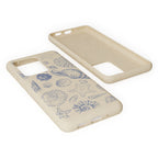 Eco-Friendly Phone Case, Plant based, Biodegradable Case, Shell Design for beach lovers