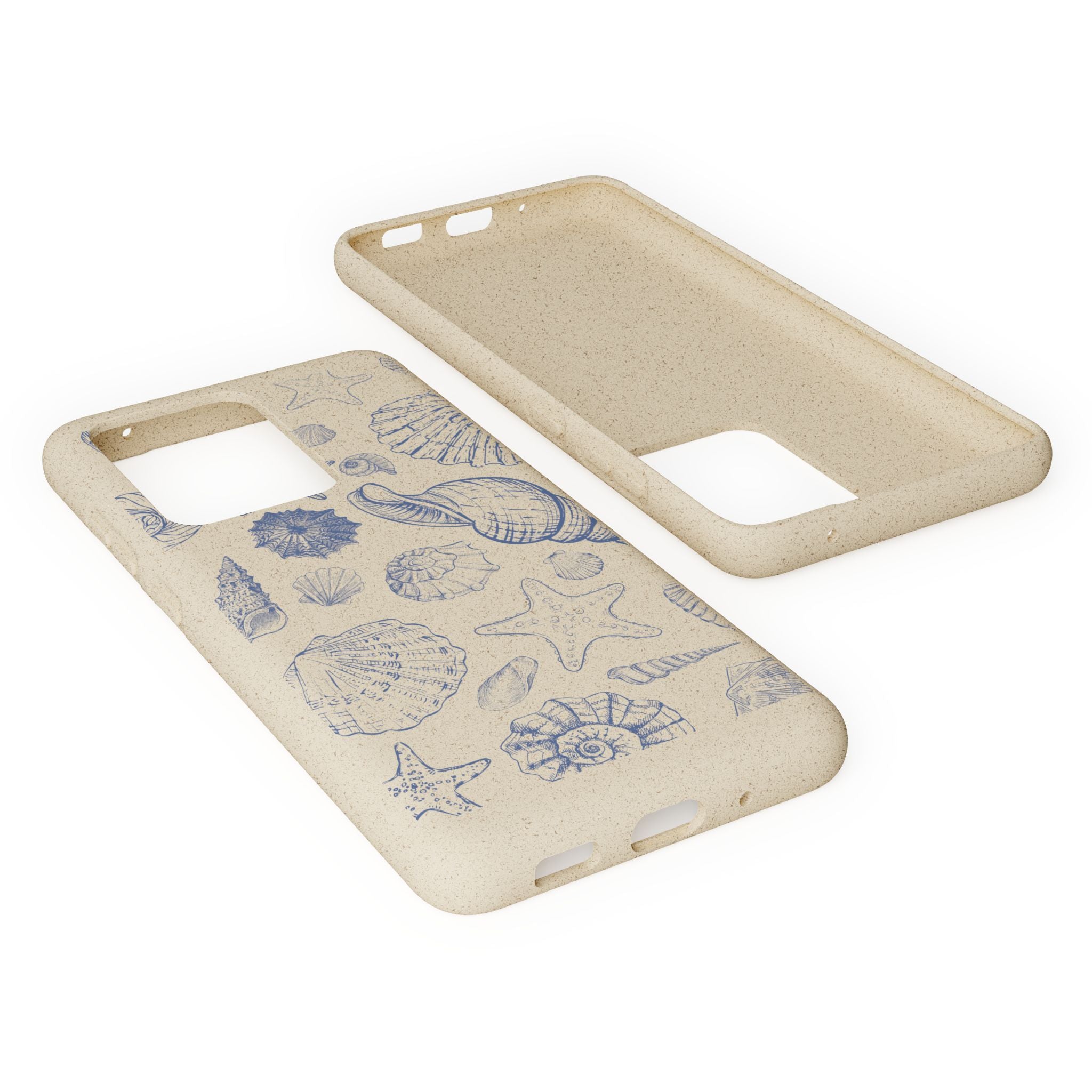 Eco-Friendly Phone Case, Plant based, Biodegradable Case, Shell Design for beach lovers
