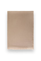 Beige Classic Lightweight Woven Cashmere Scarf