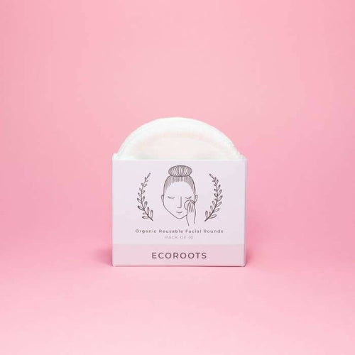 Organic Makeup Remover + Organic Cotton Reusable Makeup Removing Pads