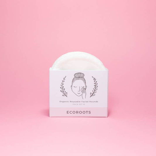 Organic Makeup Remover + Organic Cotton Reusable Makeup Removing Pads - The Peony Haus