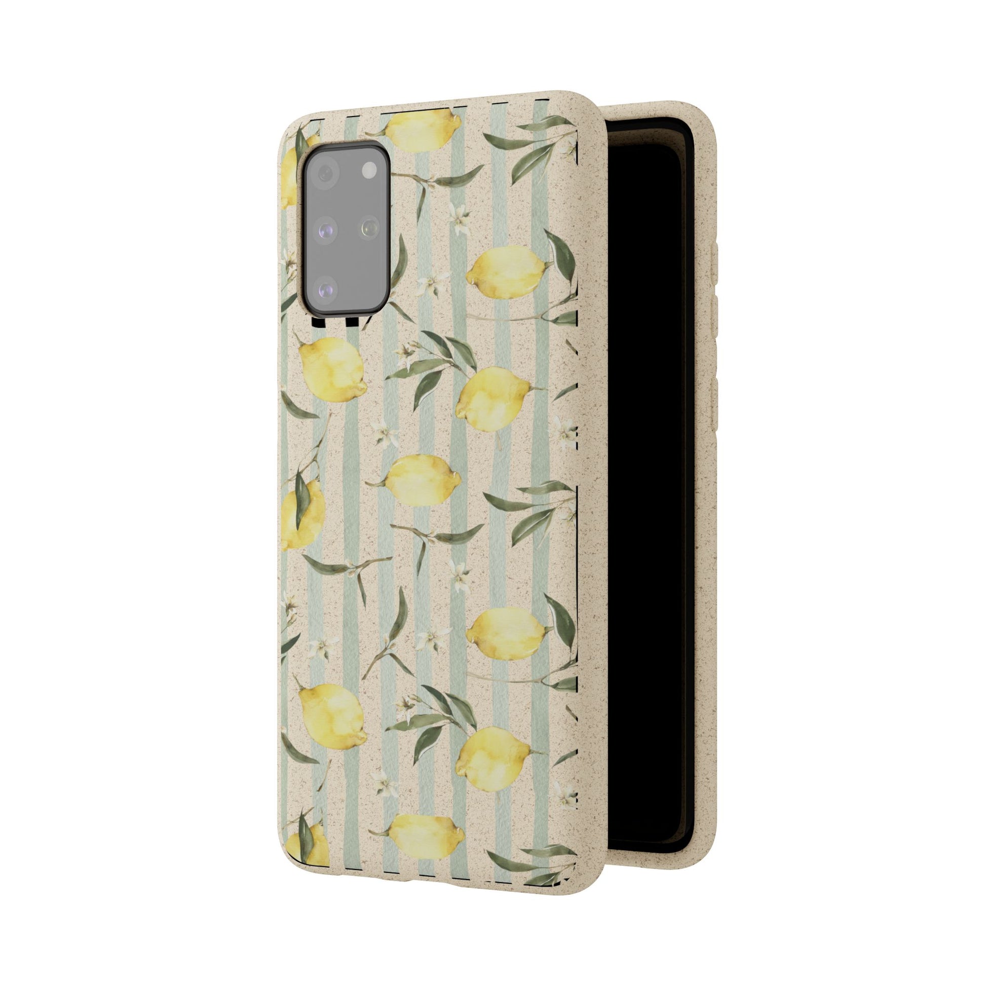 Plant based, biodegradable phone case - When life gives you lemons - The Peony Haus