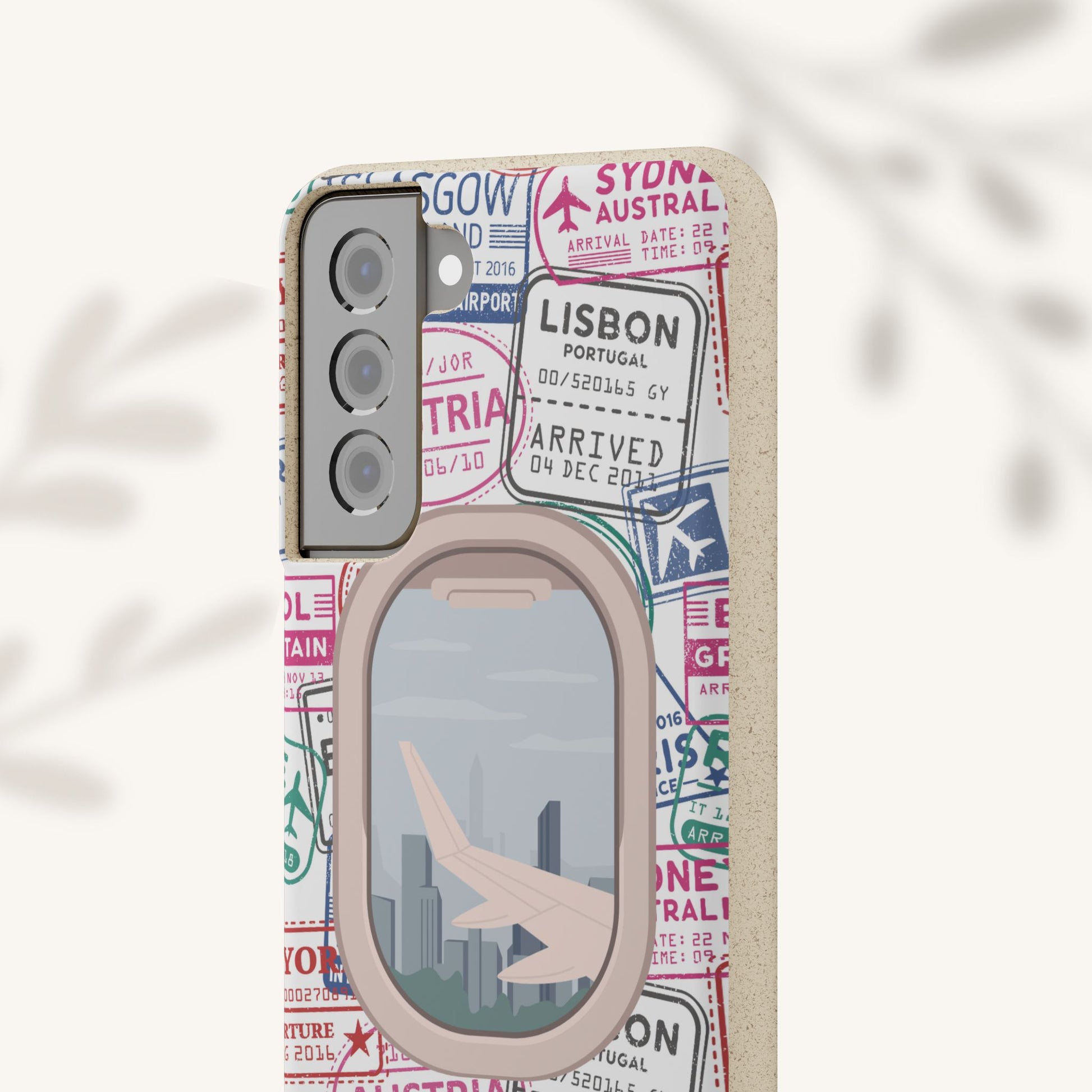 Plant-based, biodegradable phone case - Jet Setter - The Peony Haus