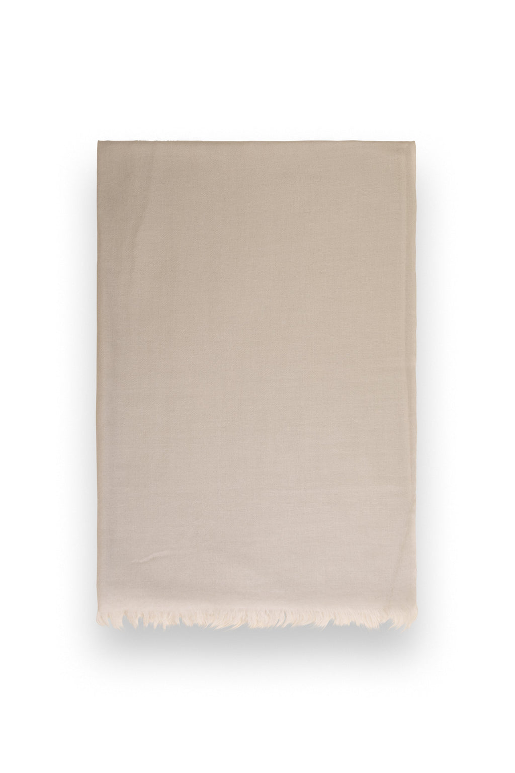Beige Classic Lightweight Woven Cashmere Scarf