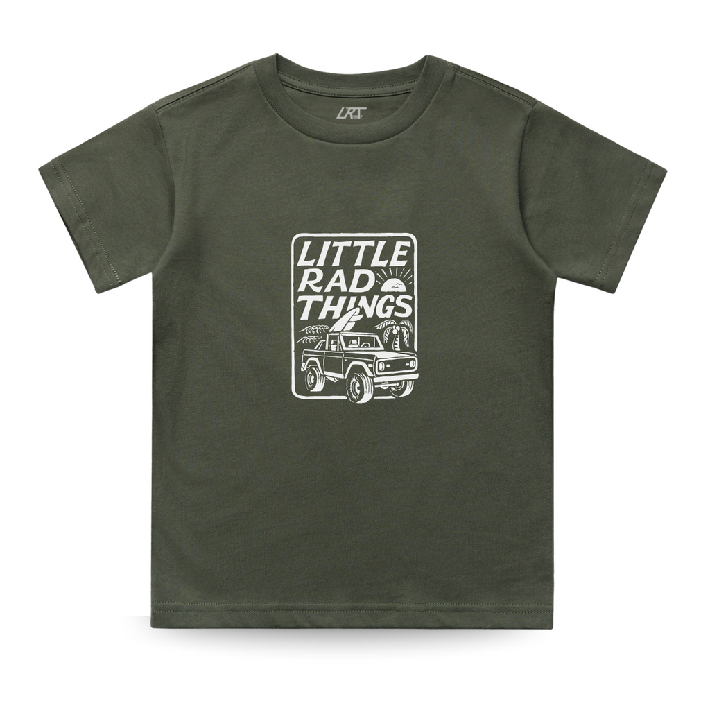 THE BRONCO LITTLE RAD THINGS TEE - OLIVE
