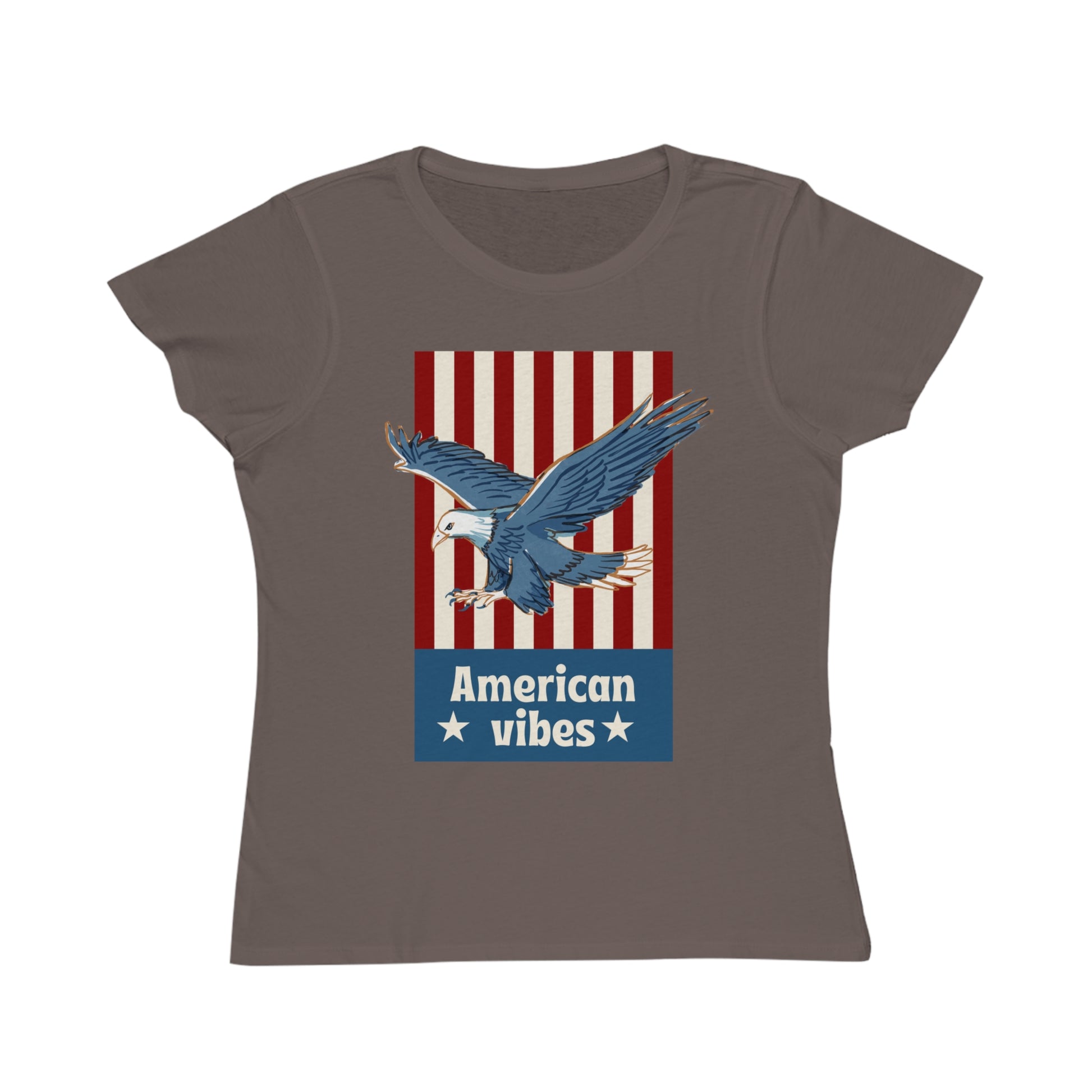 Vintage Eagle American Vibes Women's Organic Cotton T-Shirt - The Peony Haus