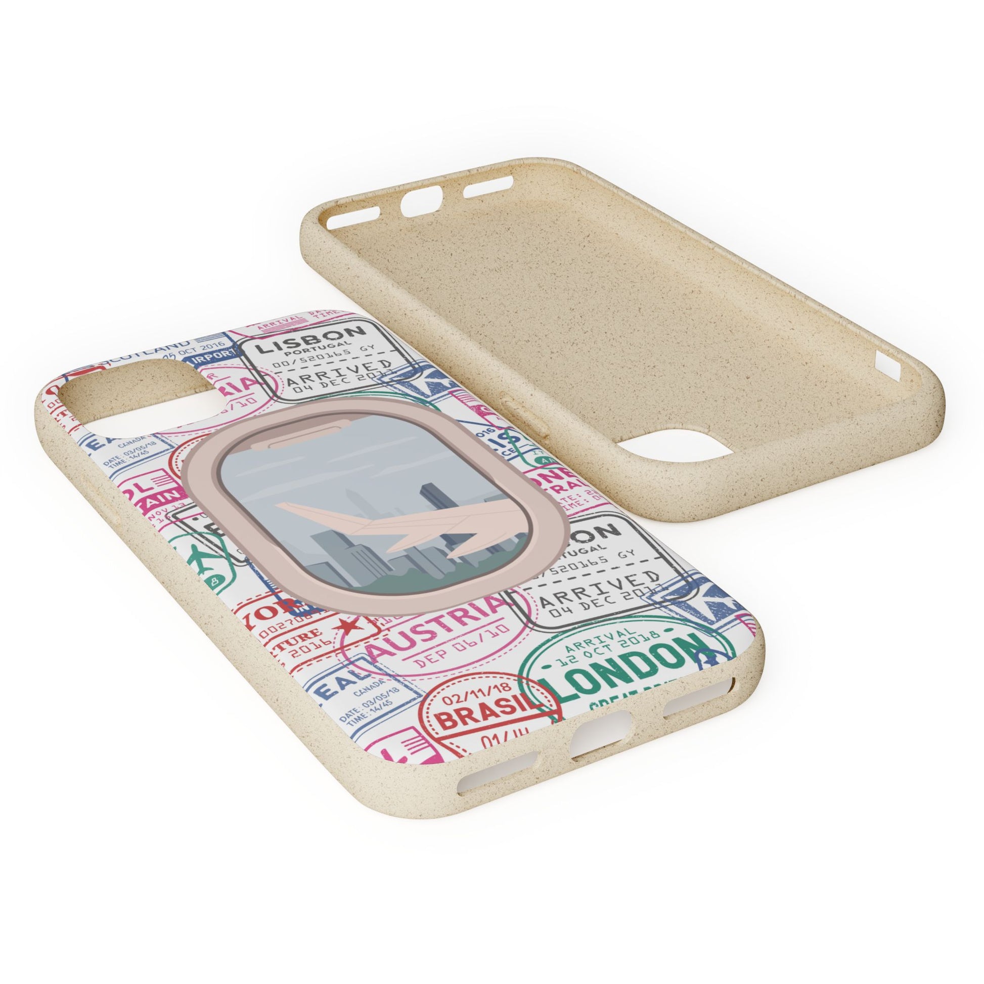 Plant-based, biodegradable phone case - Jet Setter - The Peony Haus