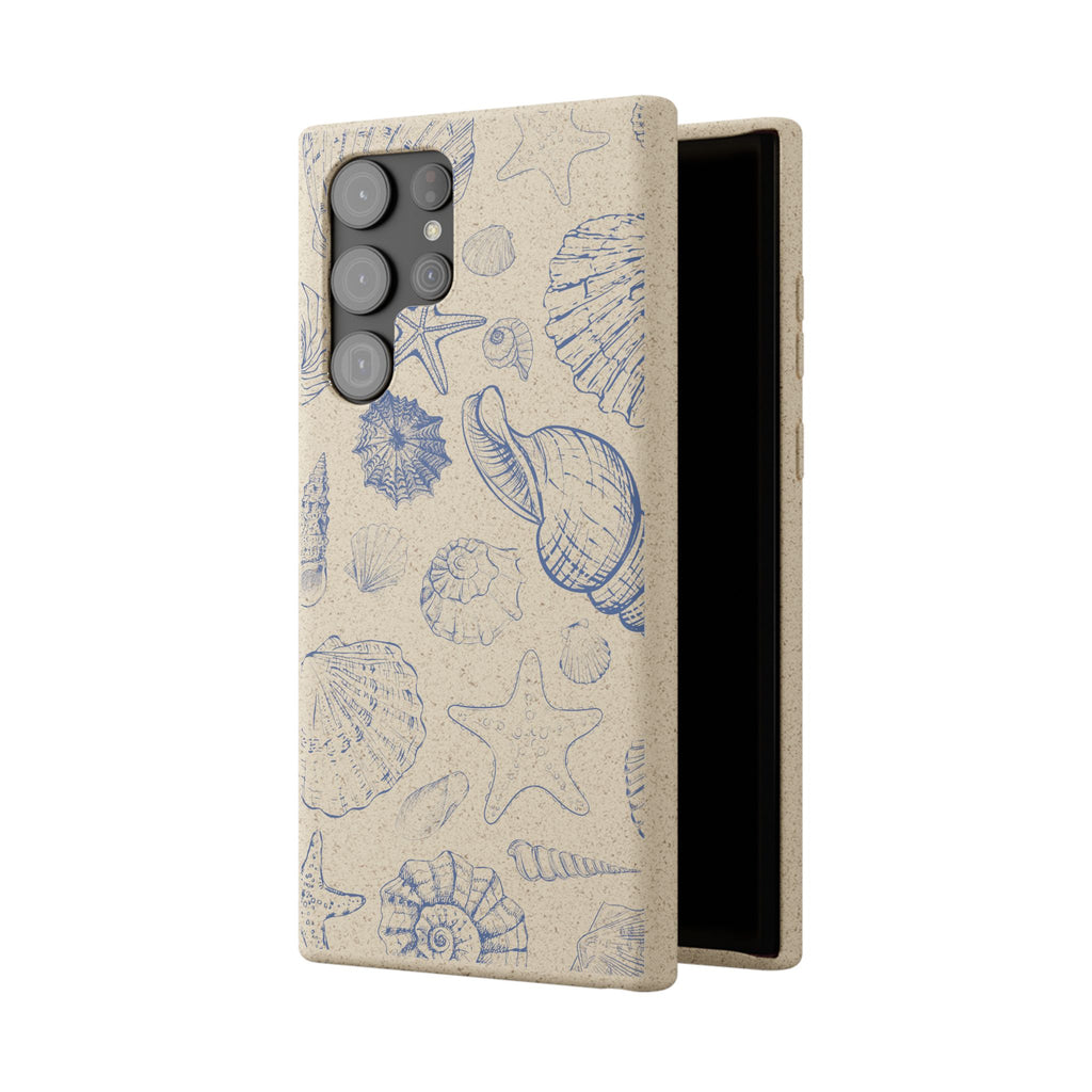 Eco-Friendly Phone Case, Plant based, Biodegradable Case, Shell Design for beach lovers