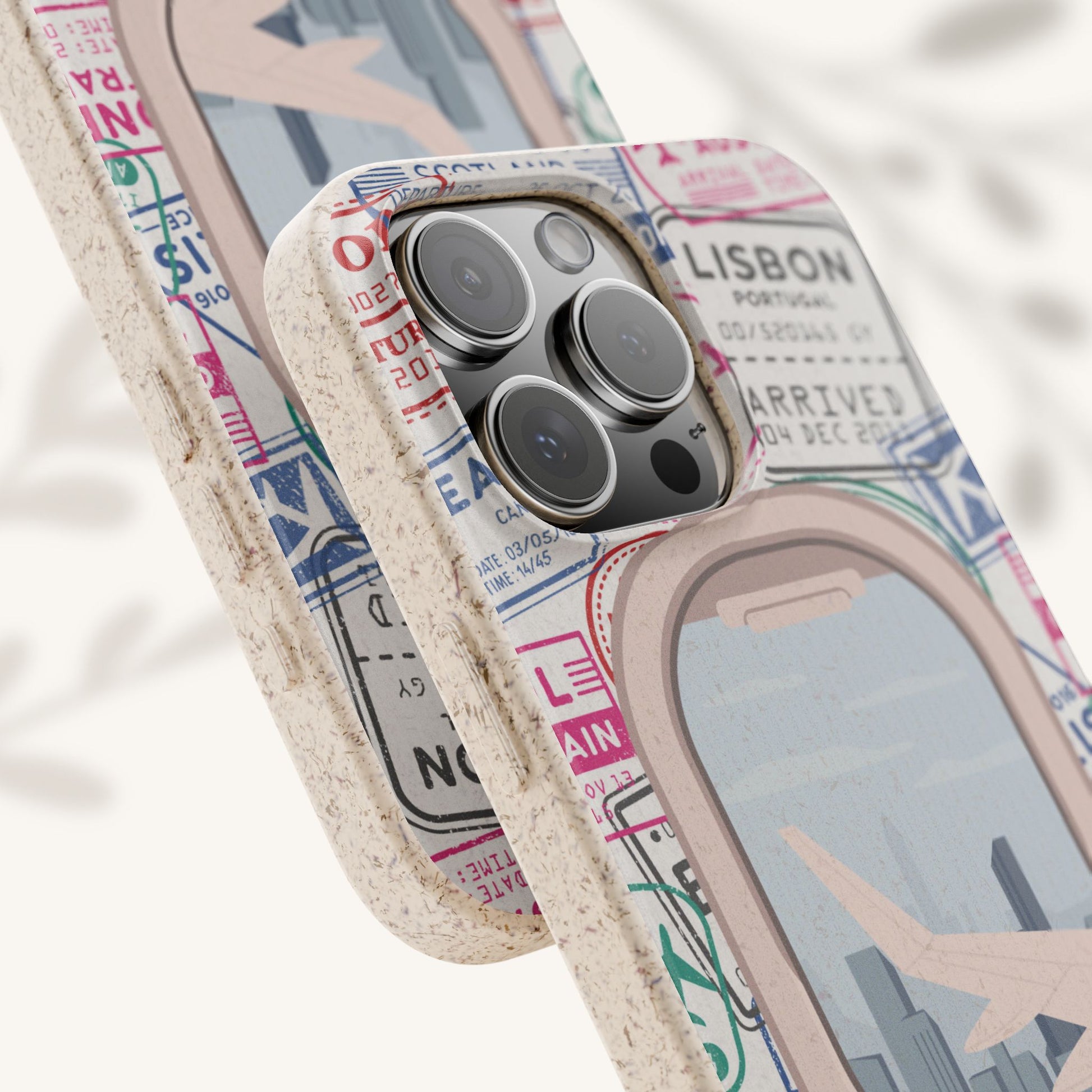 Plant-based, biodegradable phone case - Jet Setter - The Peony Haus