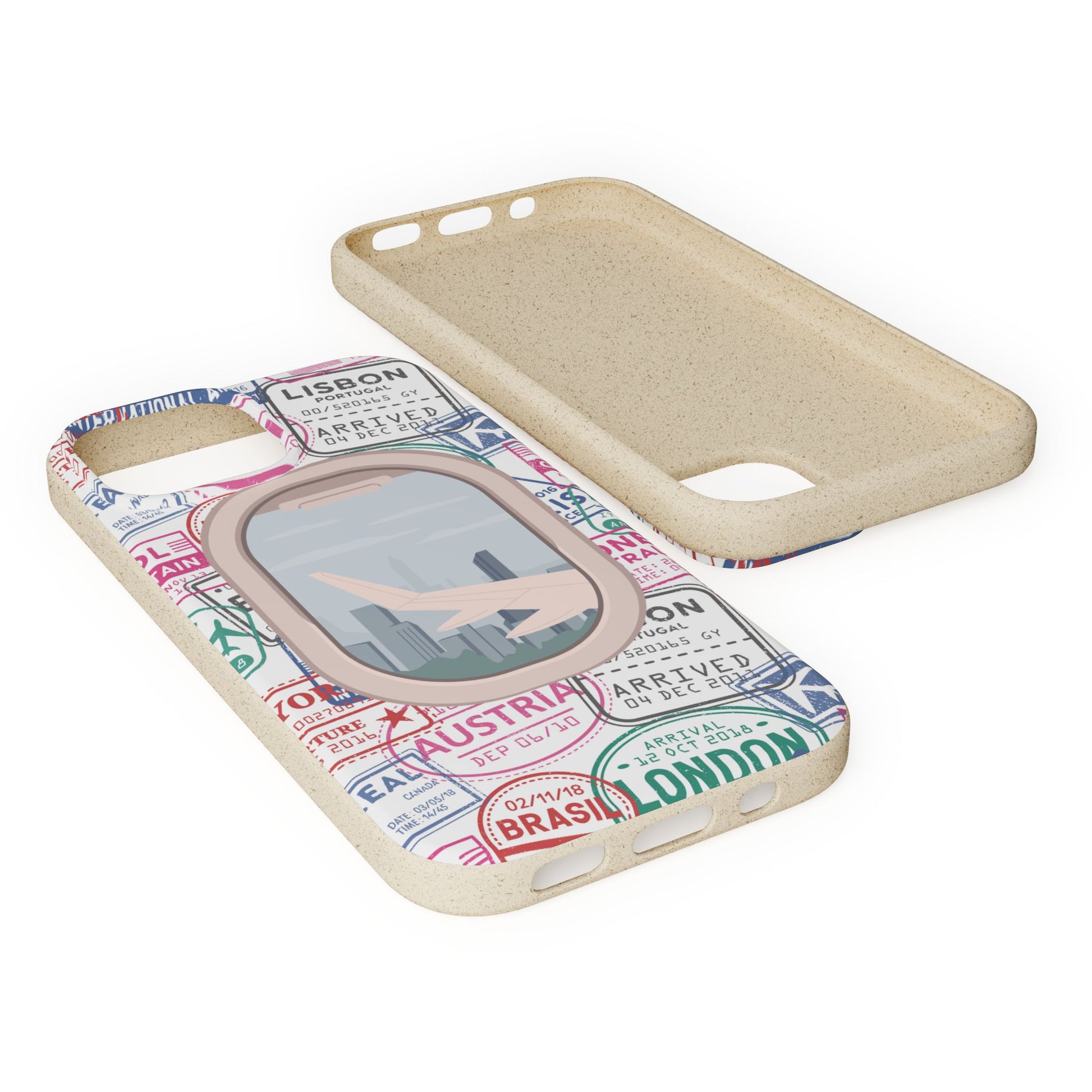 Plant-based, biodegradable phone case - Jet Setter - The Peony Haus