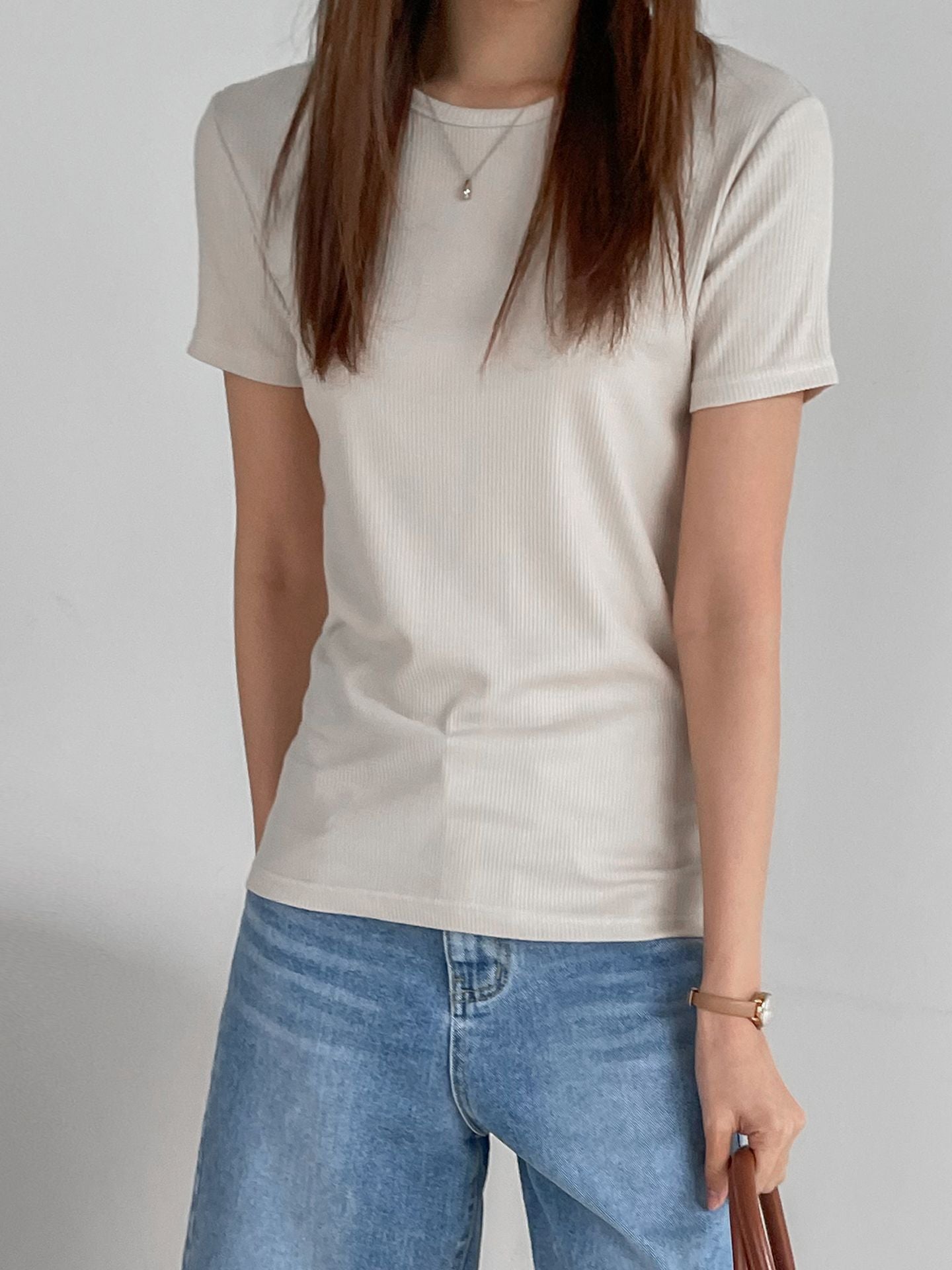 TENCEL™ Ribbed T-Shirt for Women – Soft, Breathable, Stretchable