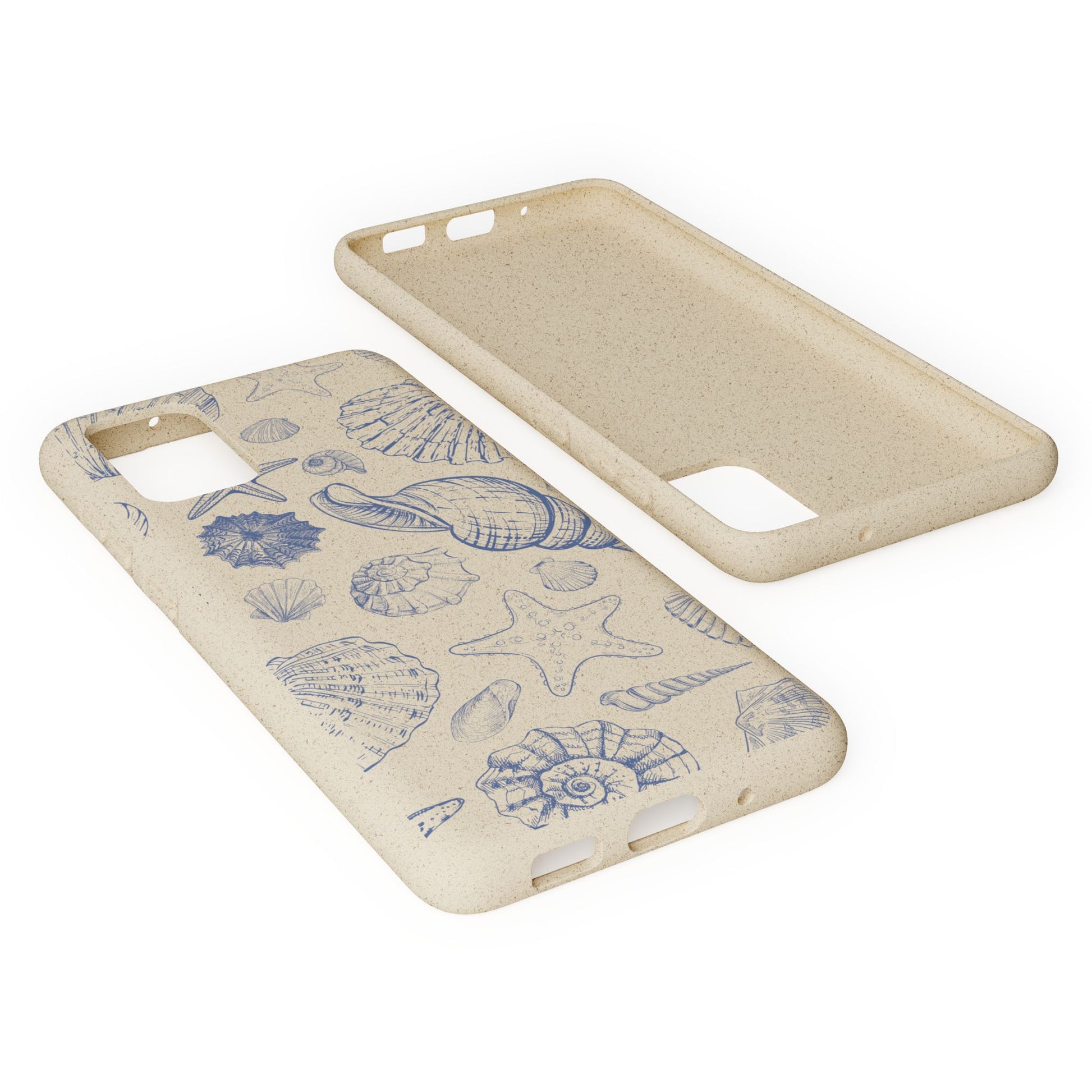 Eco-Friendly Phone Case, Plant based, Biodegradable Case, Shell Design for beach lovers - The Peony Haus