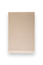 Beige Classic Lightweight Woven Cashmere Scarf