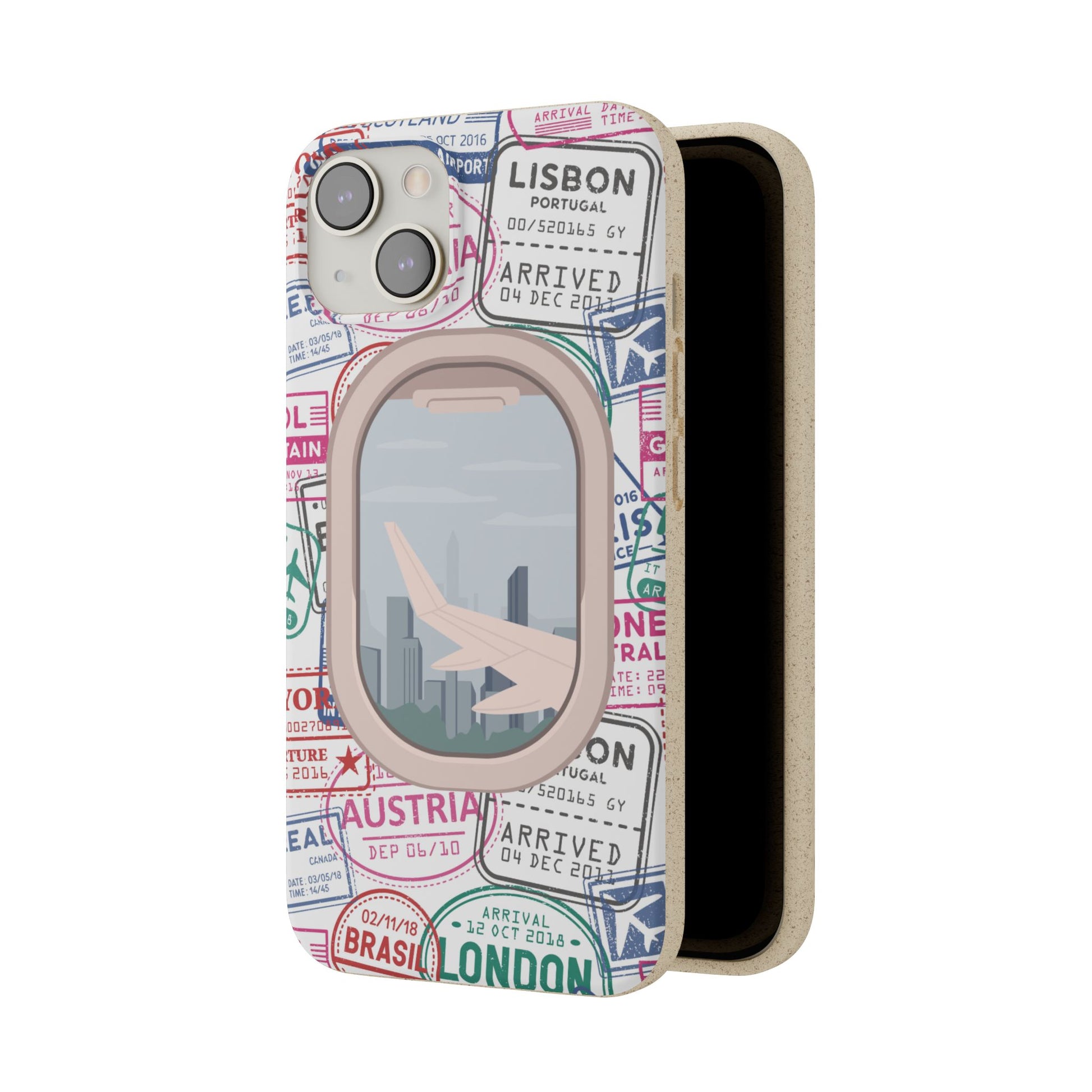 Plant-based, biodegradable phone case - Jet Setter - The Peony Haus