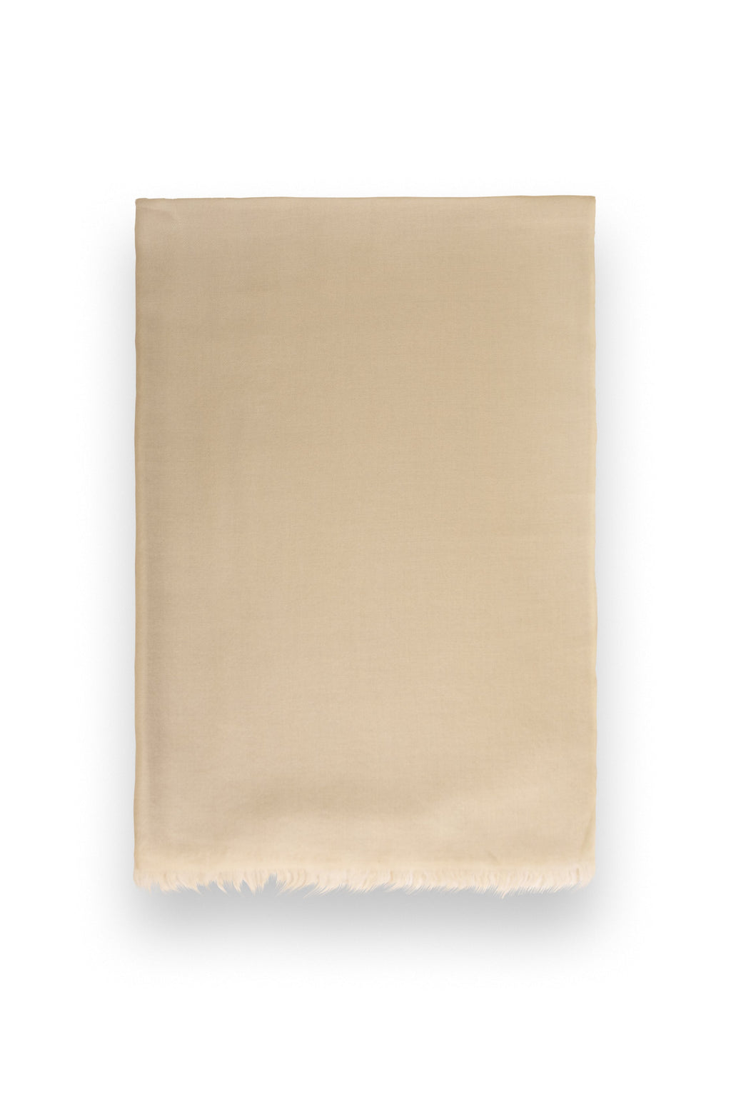 Beige Classic Lightweight Woven Cashmere Scarf