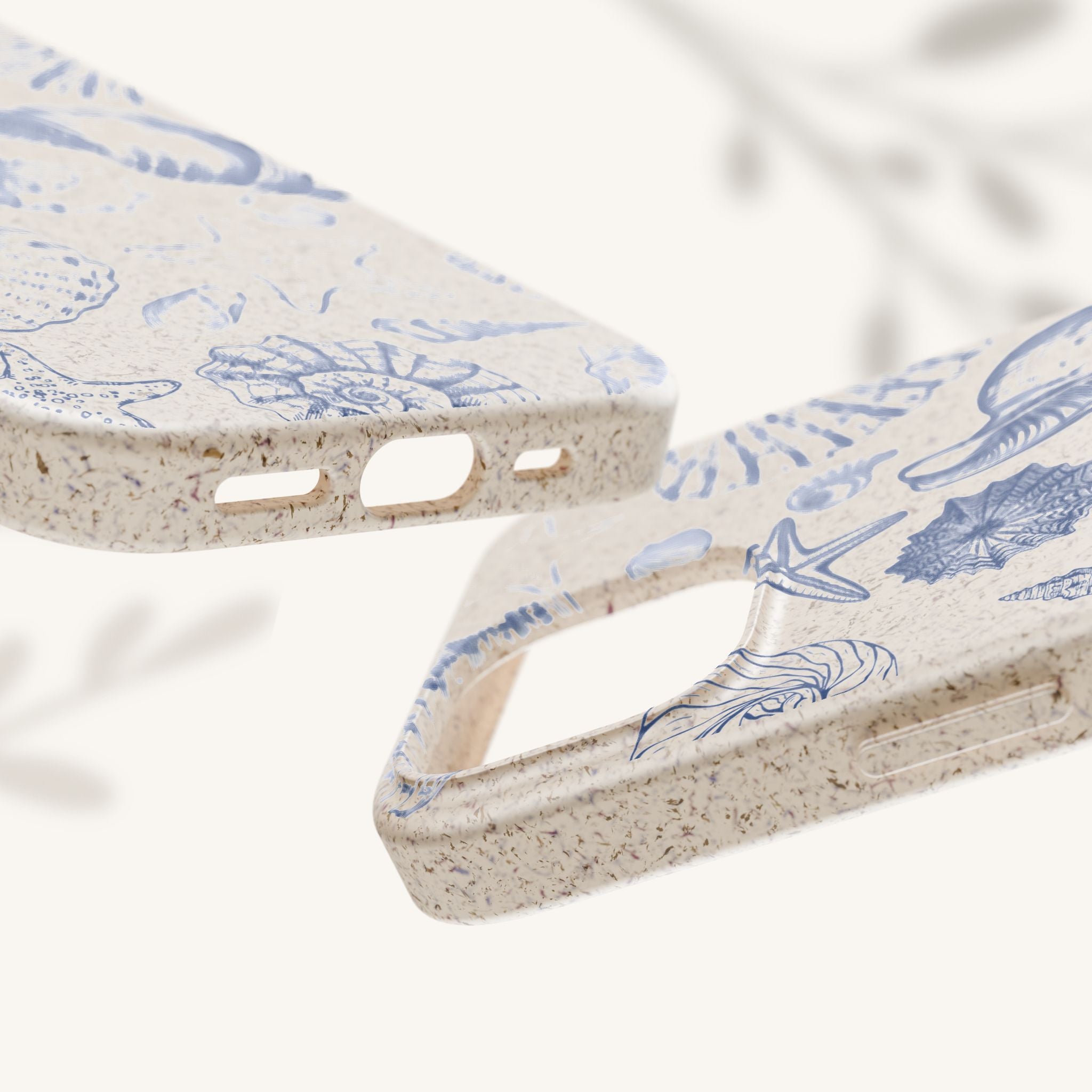 Eco-Friendly Phone Case, Plant based, Biodegradable Case, Shell Design for beach lovers