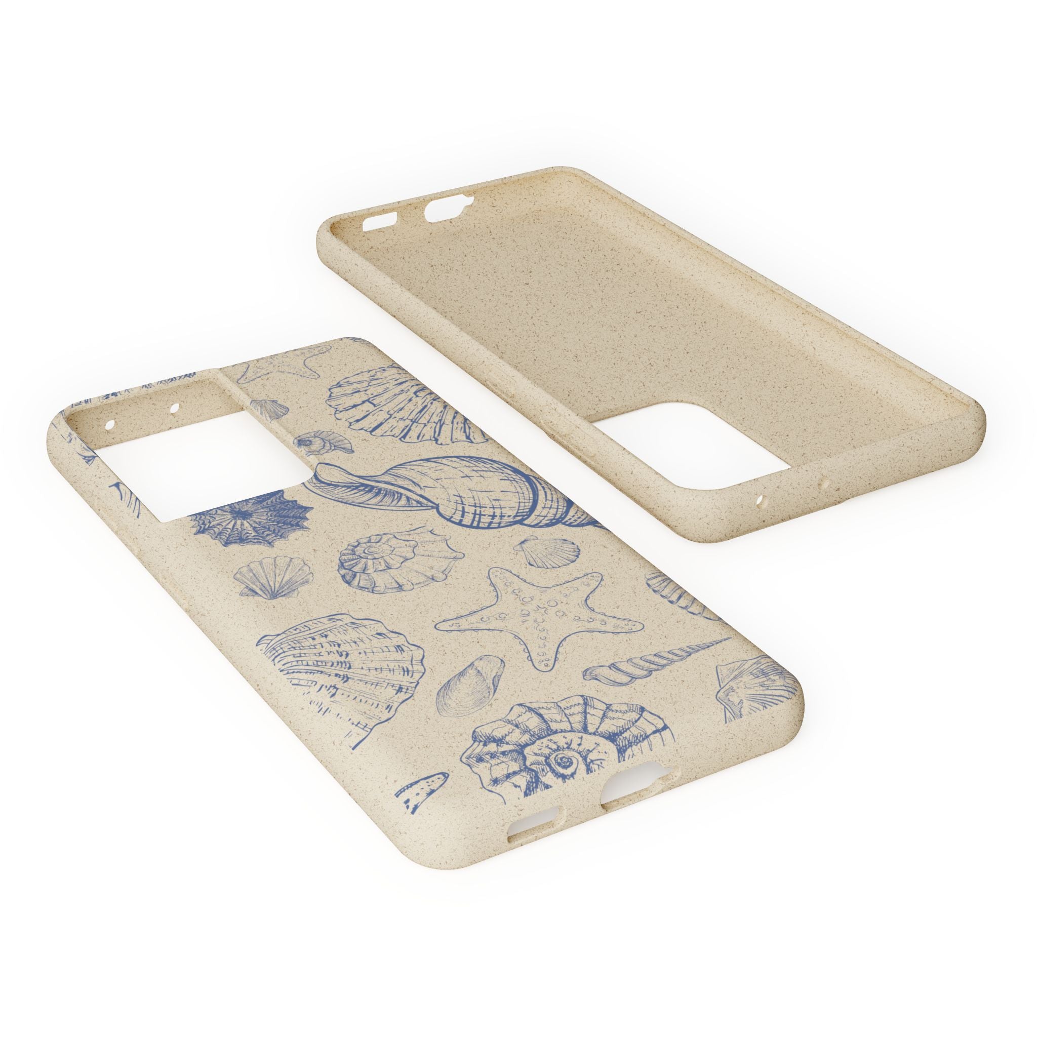 Eco-Friendly Phone Case, Plant based, Biodegradable Case, Shell Design for beach lovers