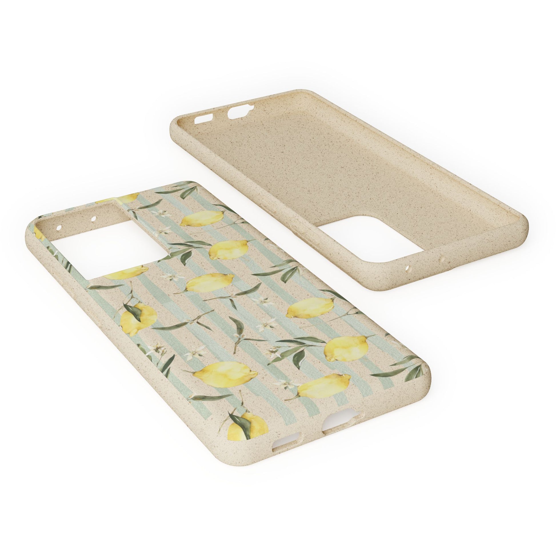 Plant based, biodegradable phone case - When life gives you lemons - The Peony Haus