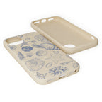 Eco-Friendly Phone Case, Plant based, Biodegradable Case, Shell Design for beach lovers