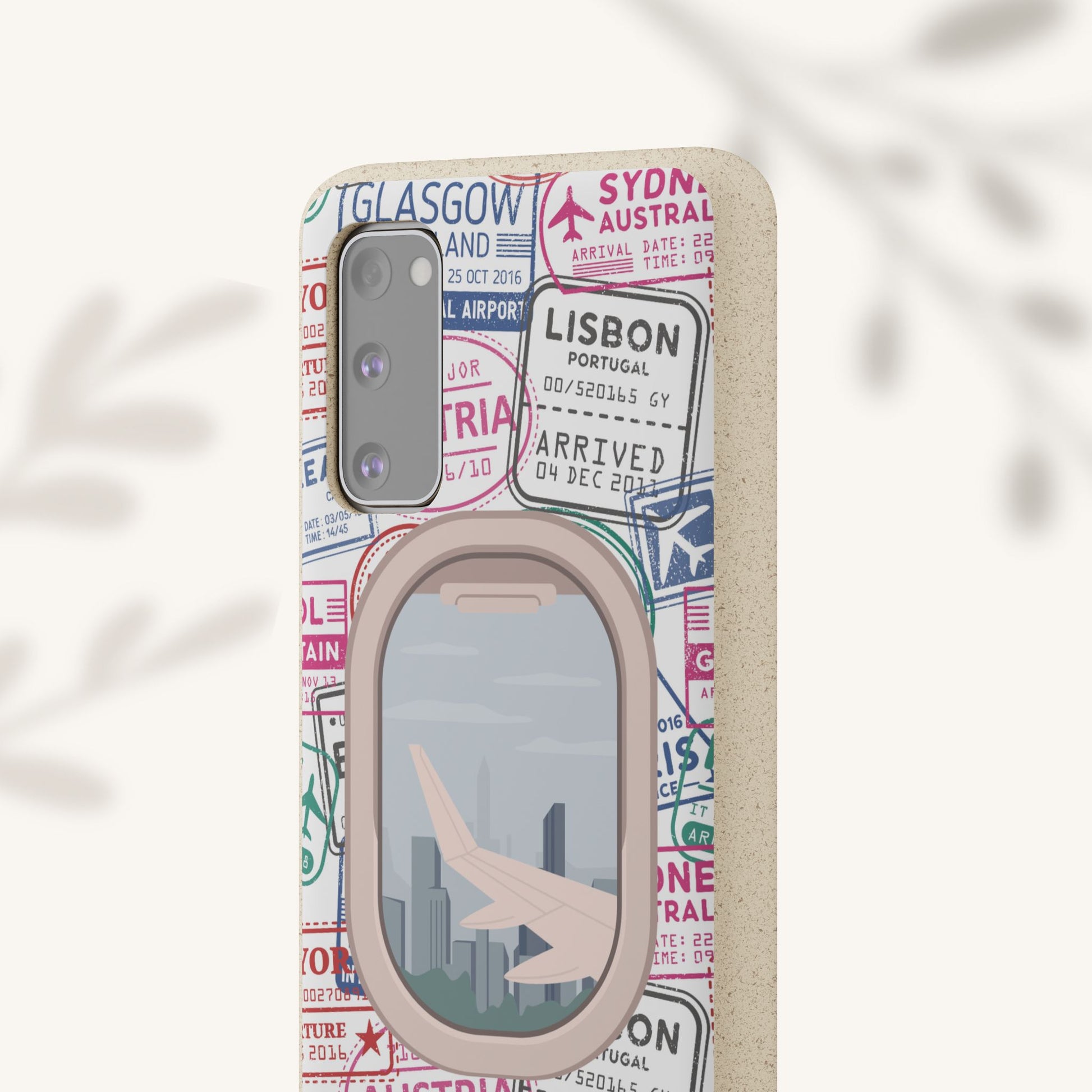 Plant-based, biodegradable phone case - Jet Setter - The Peony Haus
