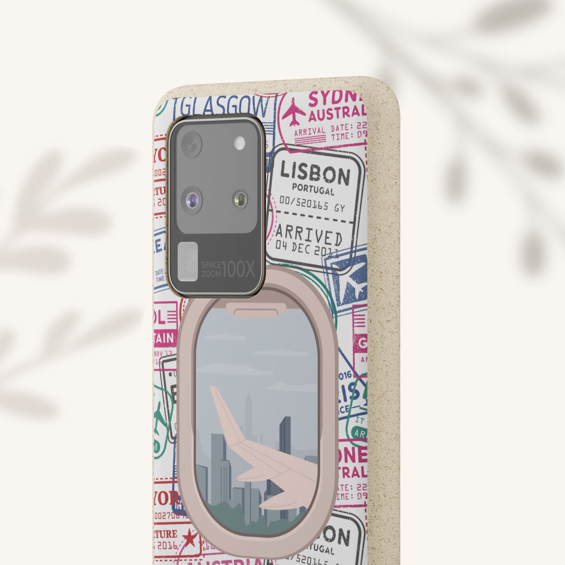 Plant-based, biodegradable phone case - Jet Setter - The Peony Haus